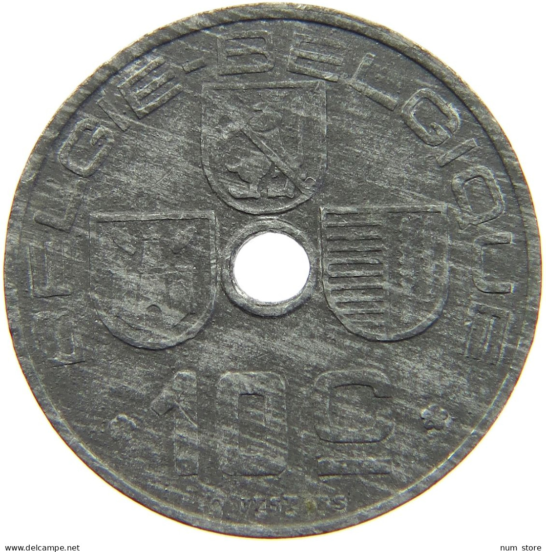 BELGIUM 10 CENTIMES 1944 #c029 0241 - 10 Cents