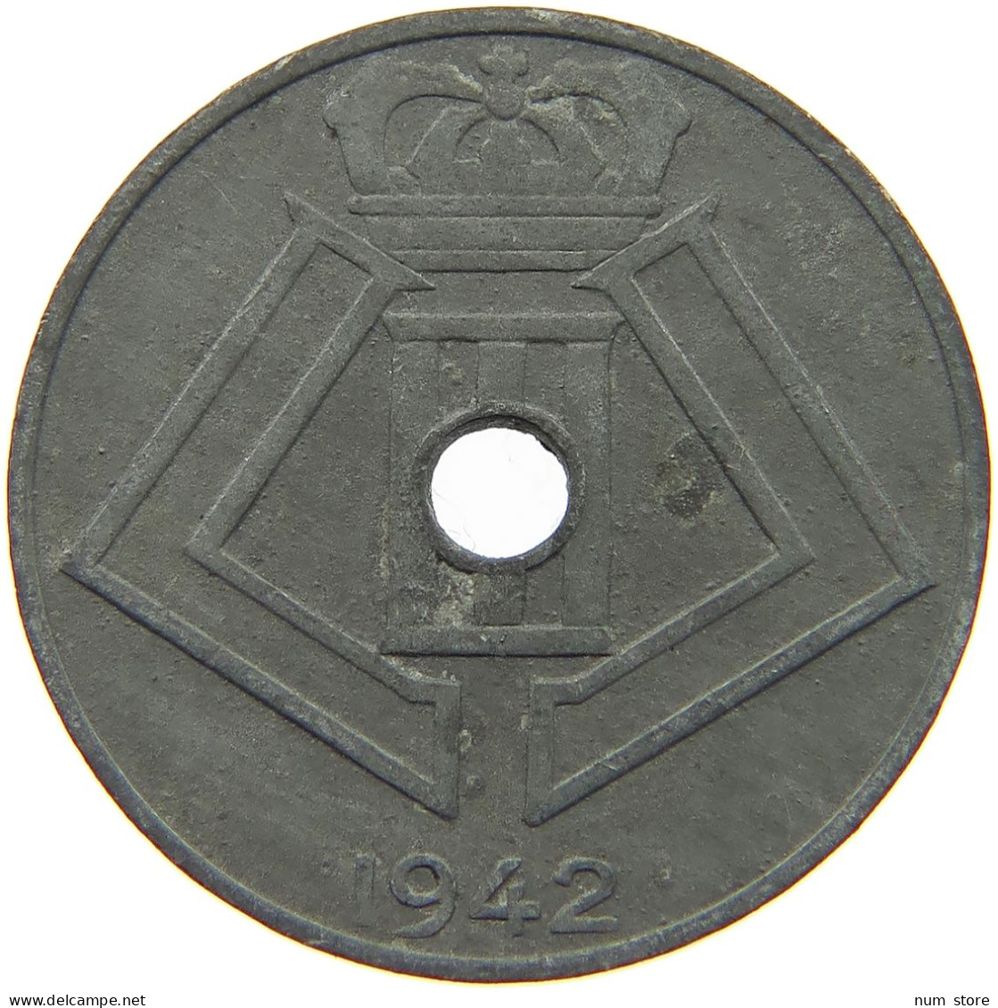 BELGIUM 10 CENTIMES 1942 #c007 0249 - 10 Cent