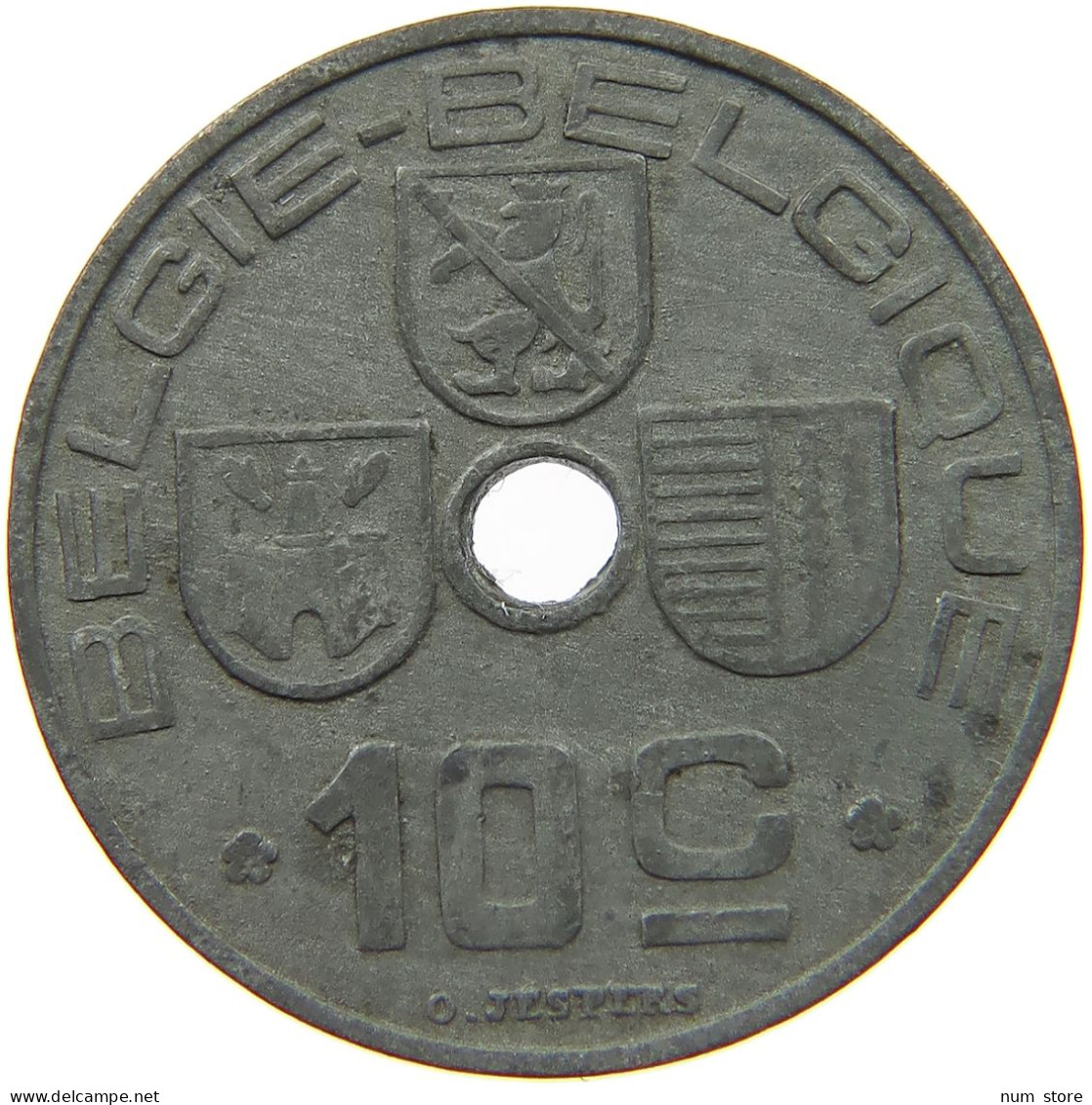BELGIUM 10 CENTIMES 1942 #c072 0155 - 10 Centimos