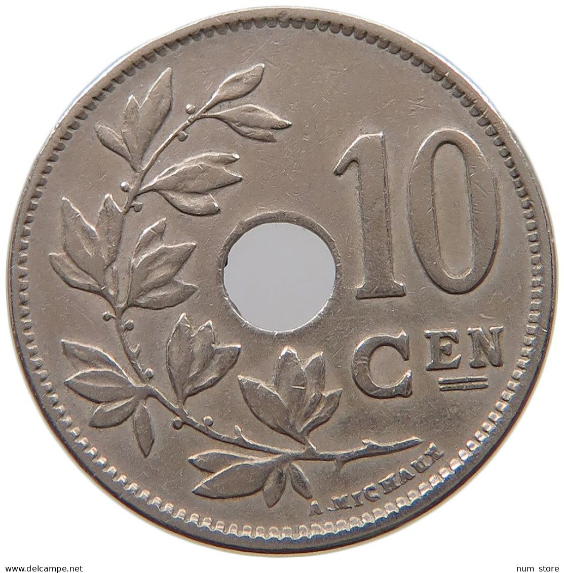 BELGIUM 10 CENTIMES 1927 #a046 0613 - 10 Cents