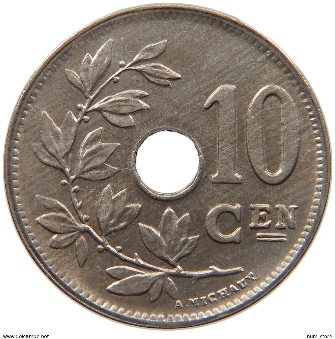 BELGIUM 10 CENTIMES 1925 TOP #c053 0067 - 10 Cents