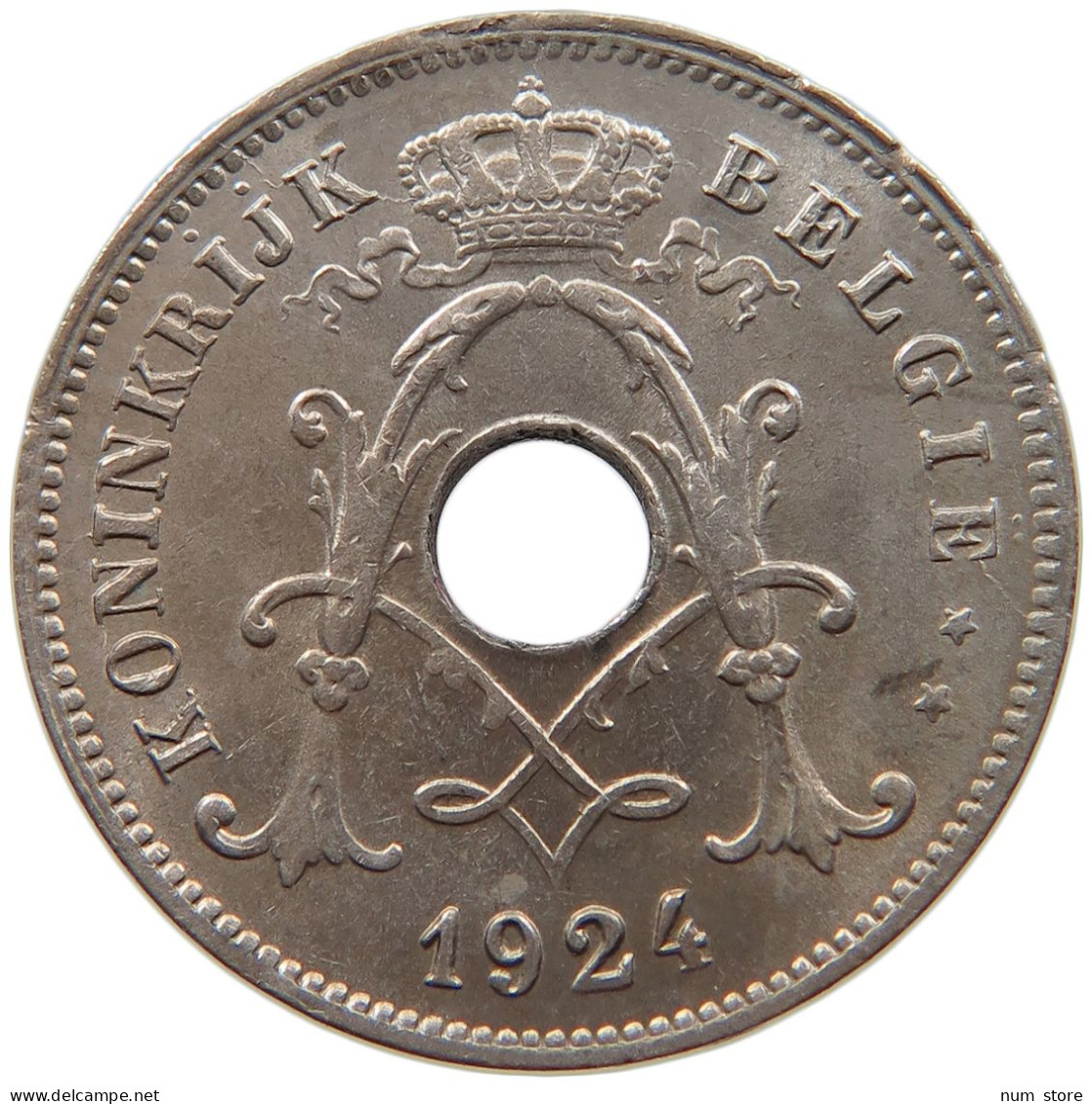 BELGIUM 10 CENTIMES 1924 TOP #c053 0063 - 10 Cents