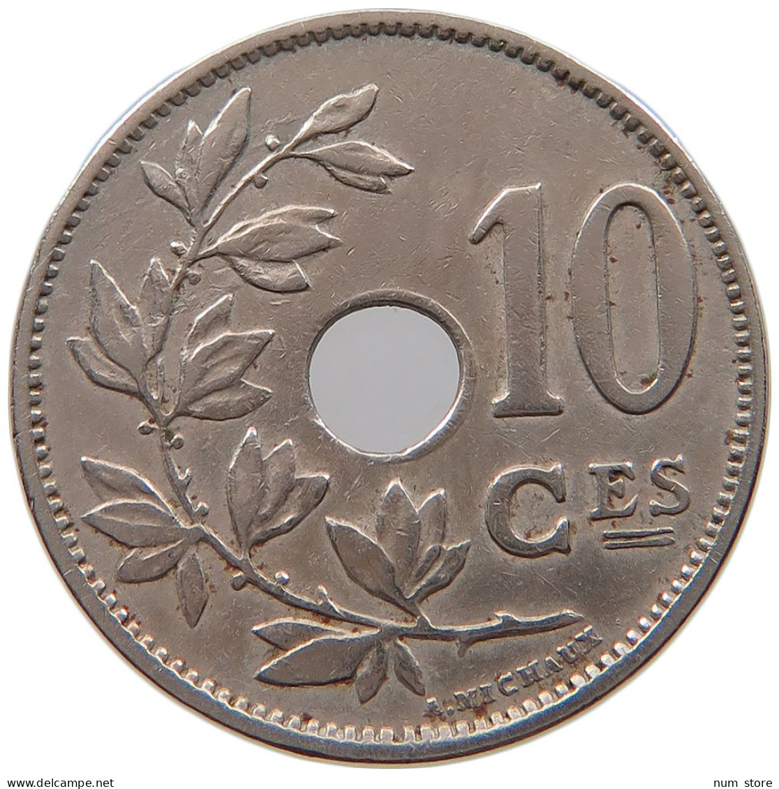 BELGIUM 10 CENTIMES 1923 #a046 0617 - 10 Centimes