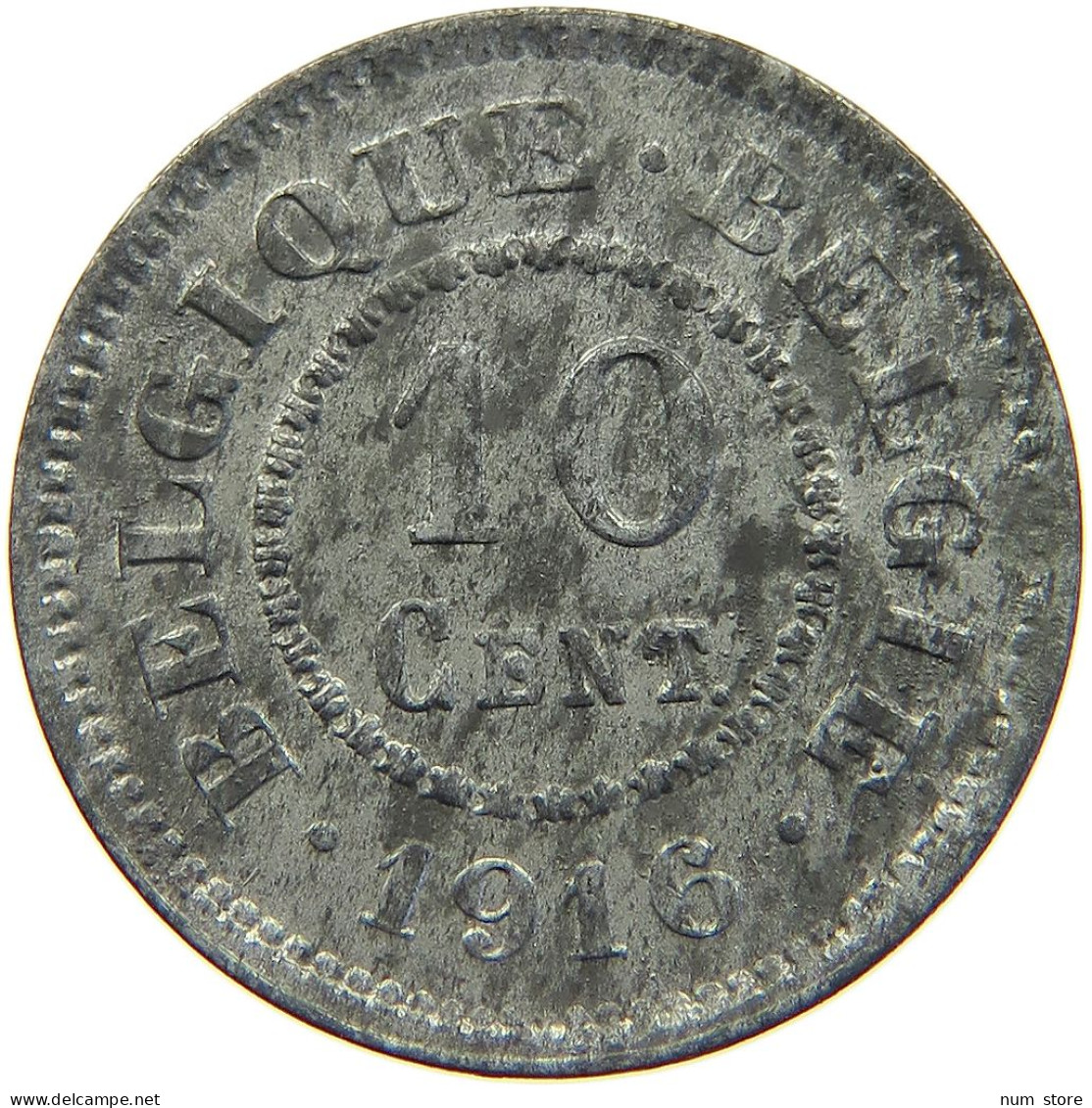 BELGIUM 10 CENTIMES 1916 TOP #c017 0037 - 10 Cent