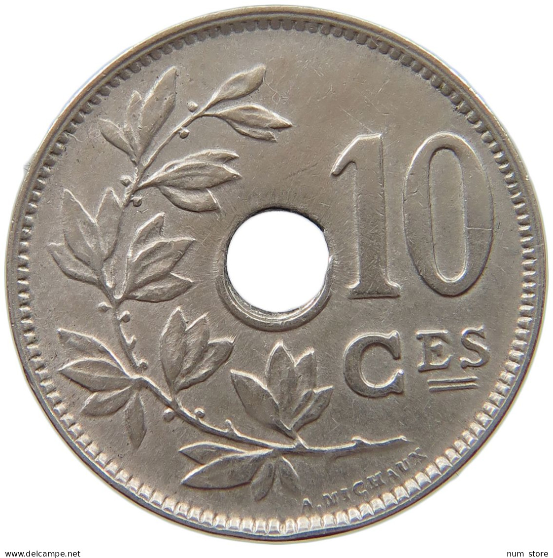 BELGIUM 10 CENTIMES 1921 #a017 0255 - 10 Centimes