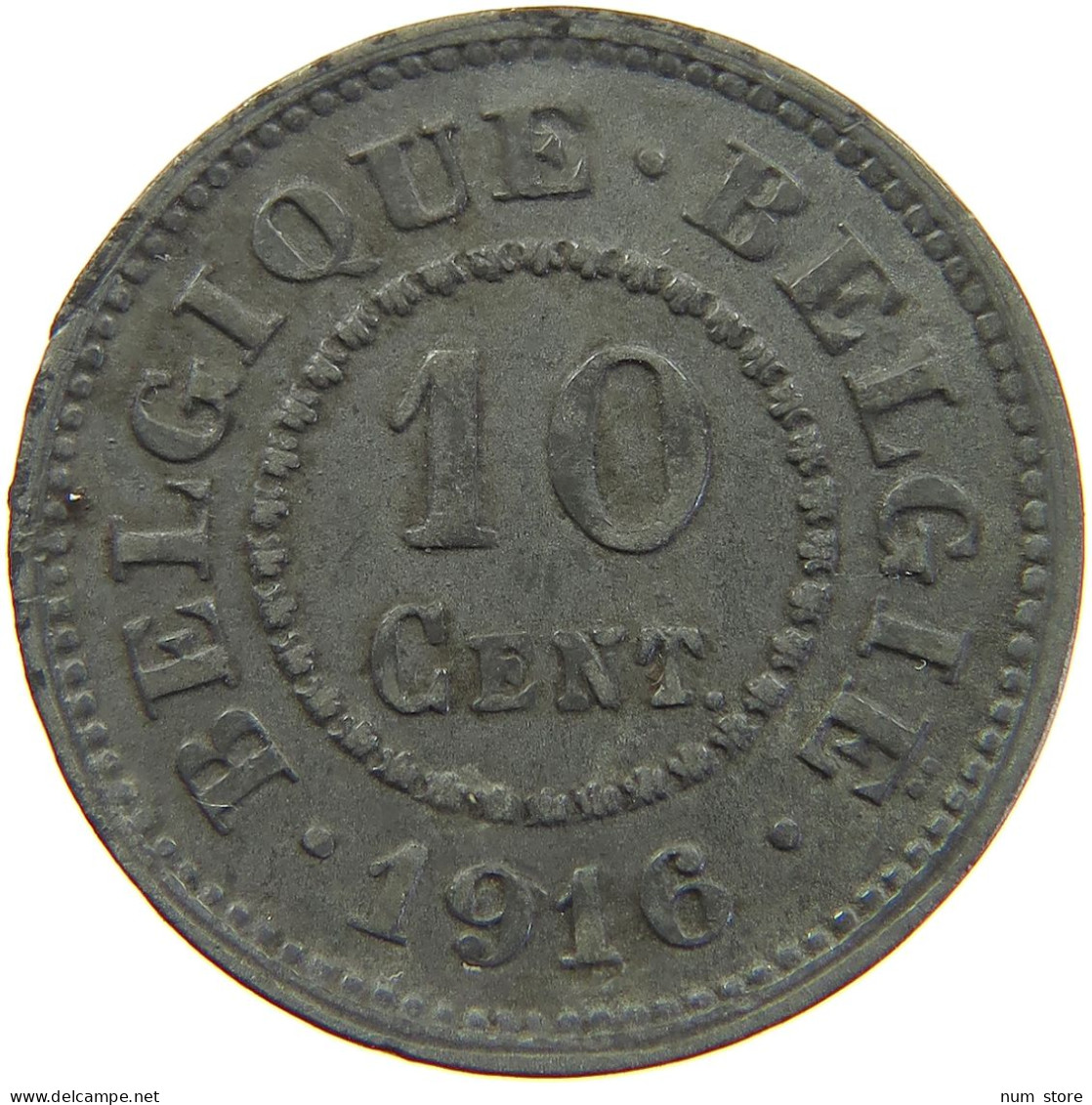 BELGIUM 10 CENTIMES 1916 #s016 0121 - 10 Centimes