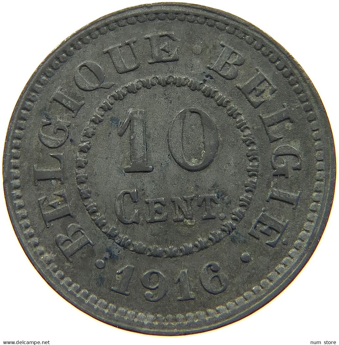 BELGIUM 10 CENTIMES 1916 #c017 0039 - 10 Cent