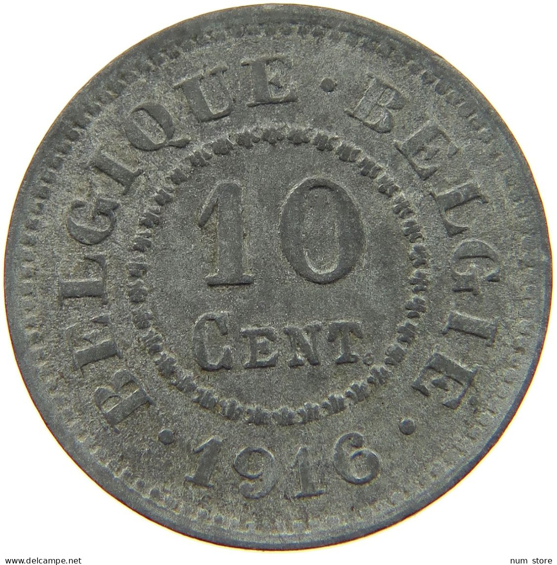BELGIUM 10 CENTIMES 1916 #c007 0229 - 10 Cents