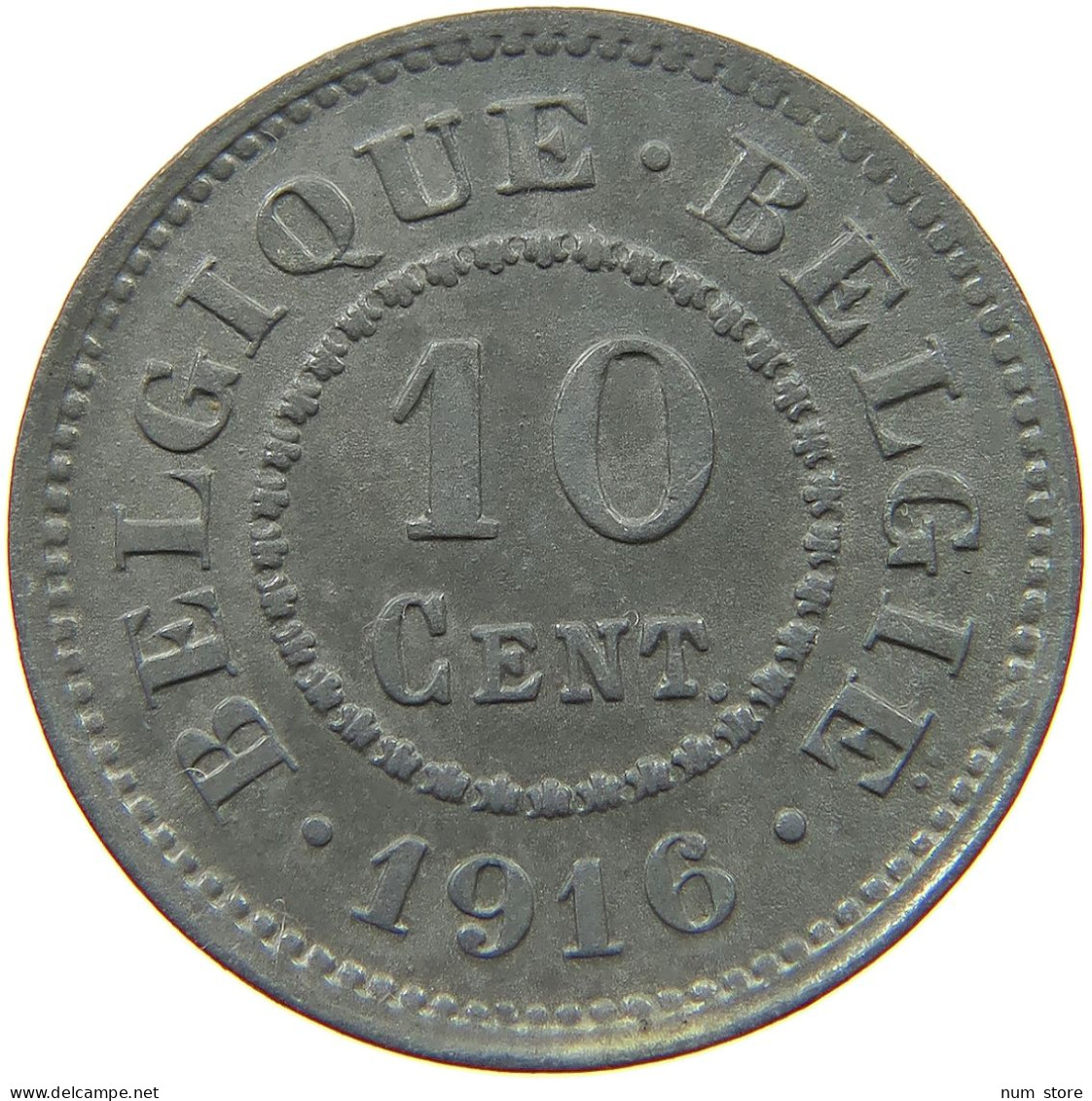 BELGIUM 10 CENTIMES 1916 #a056 0777 - 10 Cents