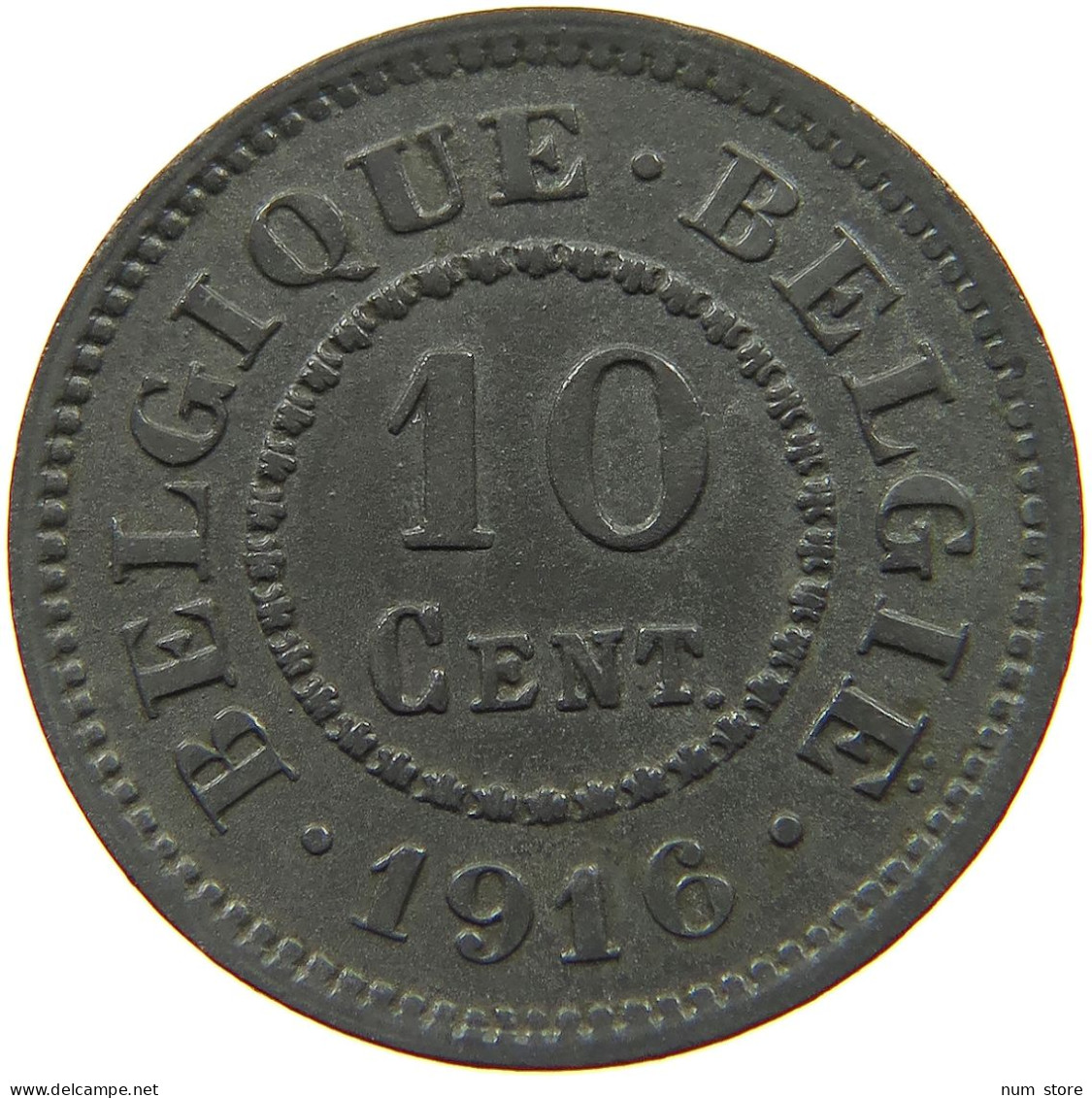 BELGIUM 10 CENTIMES 1916 #a056 0779 - 10 Centimes