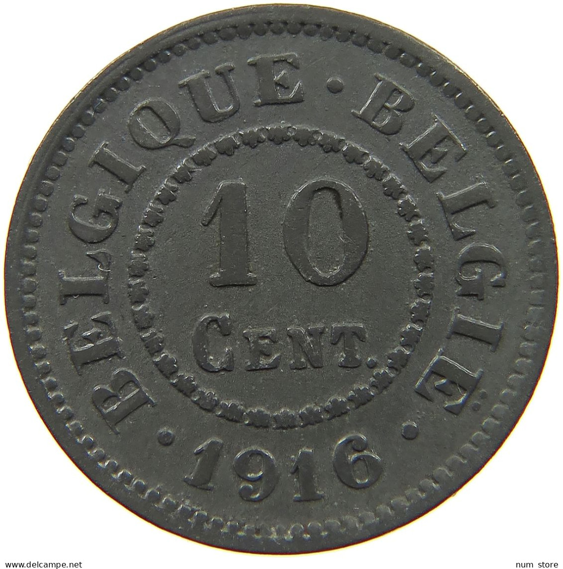 BELGIUM 10 CENTIMES 1916 #a056 0769 - 10 Centimes
