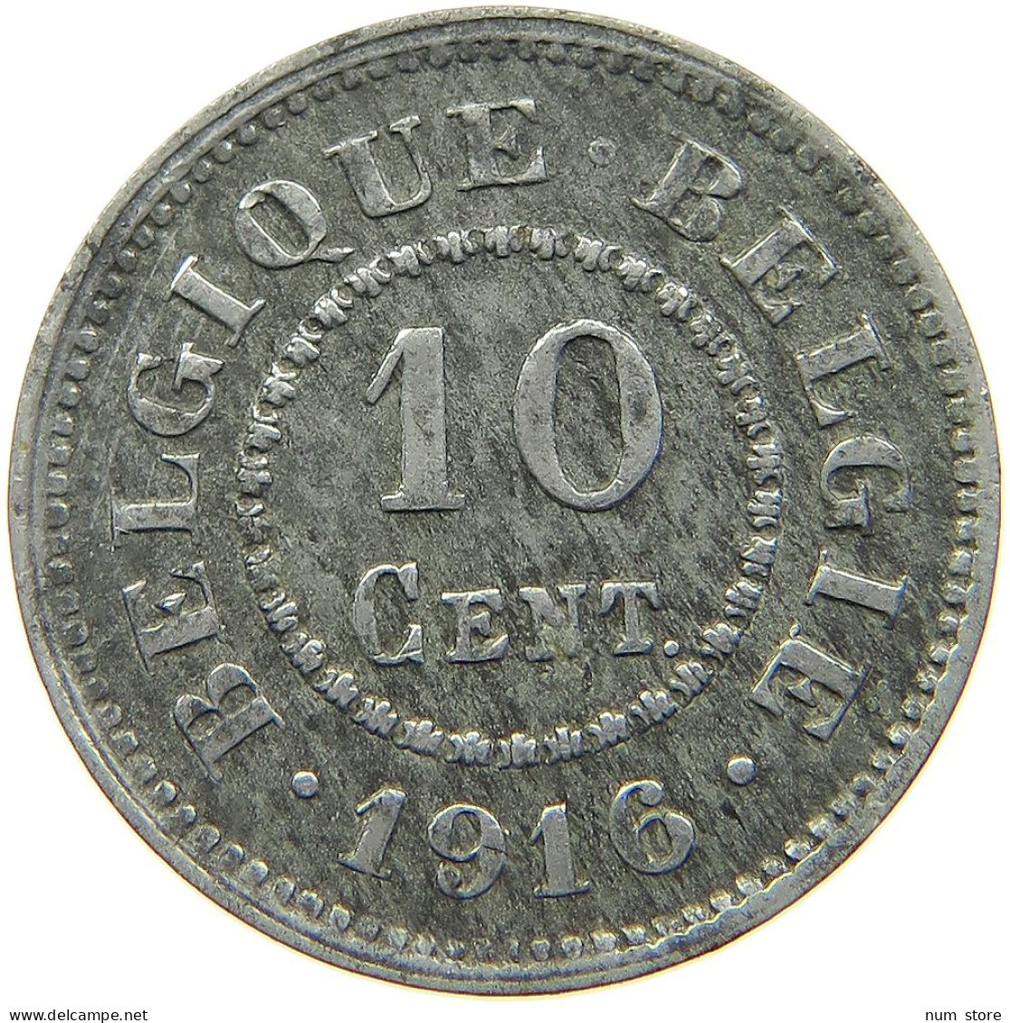 BELGIUM 10 CENTIMES 1916 #a035 0587 - 10 Centimes