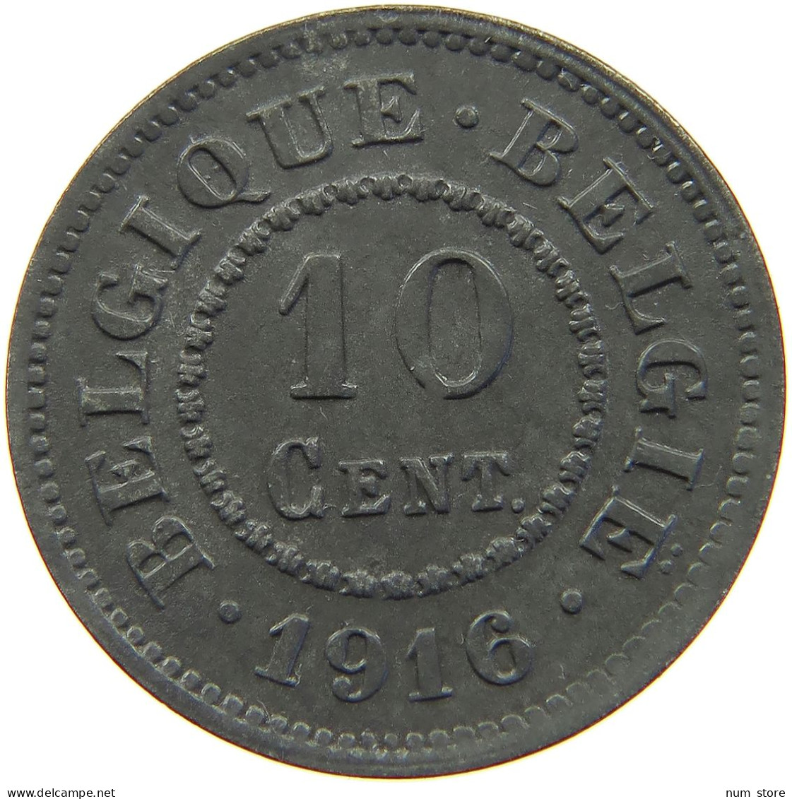 BELGIUM 10 CENTIMES 1916 #a006 0295 - 10 Centimes