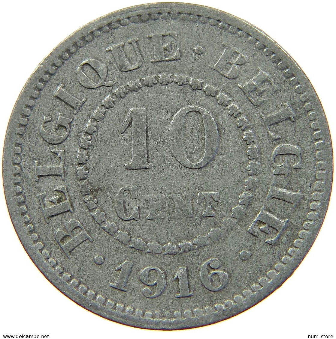 BELGIUM 10 CENTIMES 1916 #a006 0297 - 10 Cents