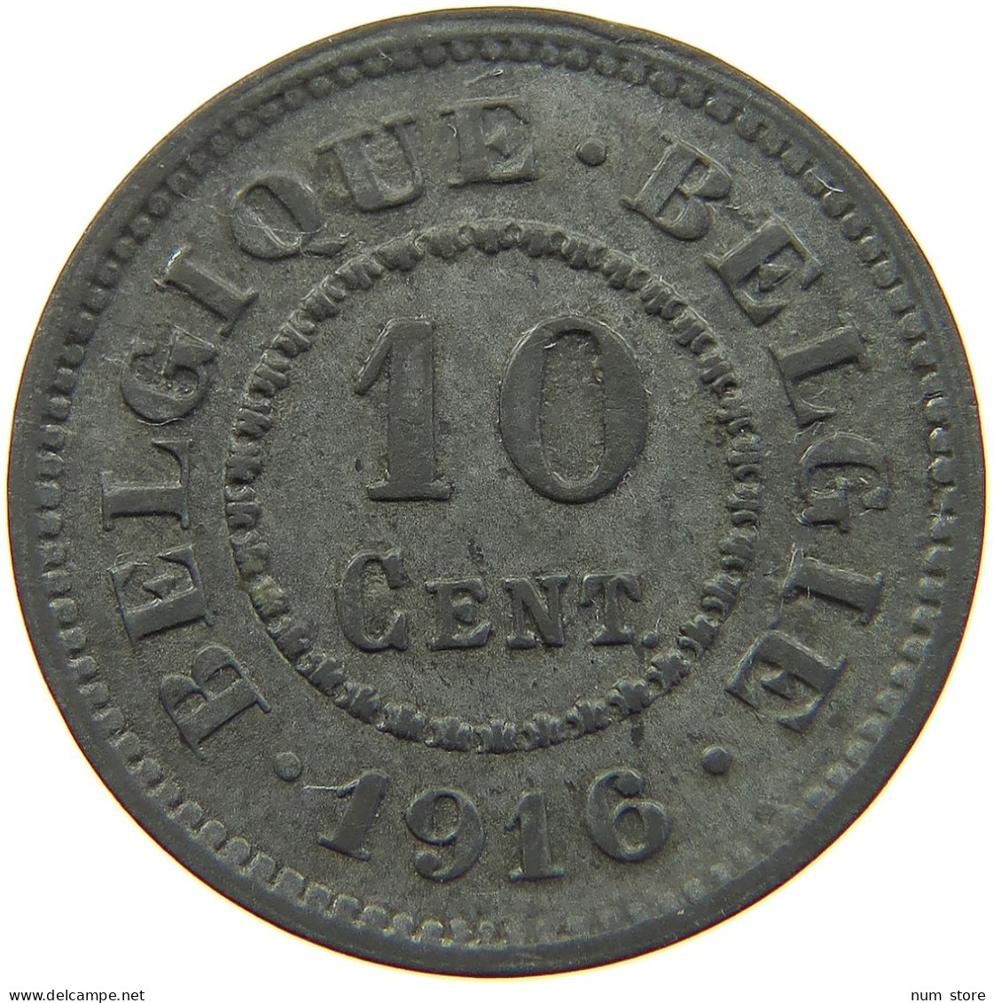 BELGIUM 10 CENTIMES 1916 #a006 0289 - 10 Cents