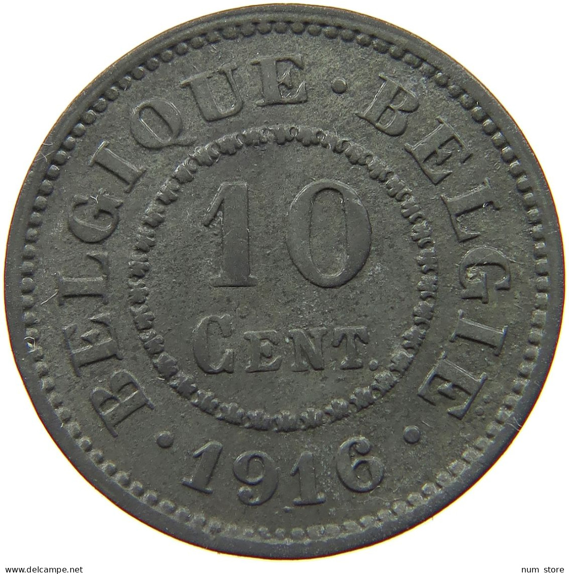 BELGIUM 10 CENTIMES 1916 #a006 0285 - 10 Cents