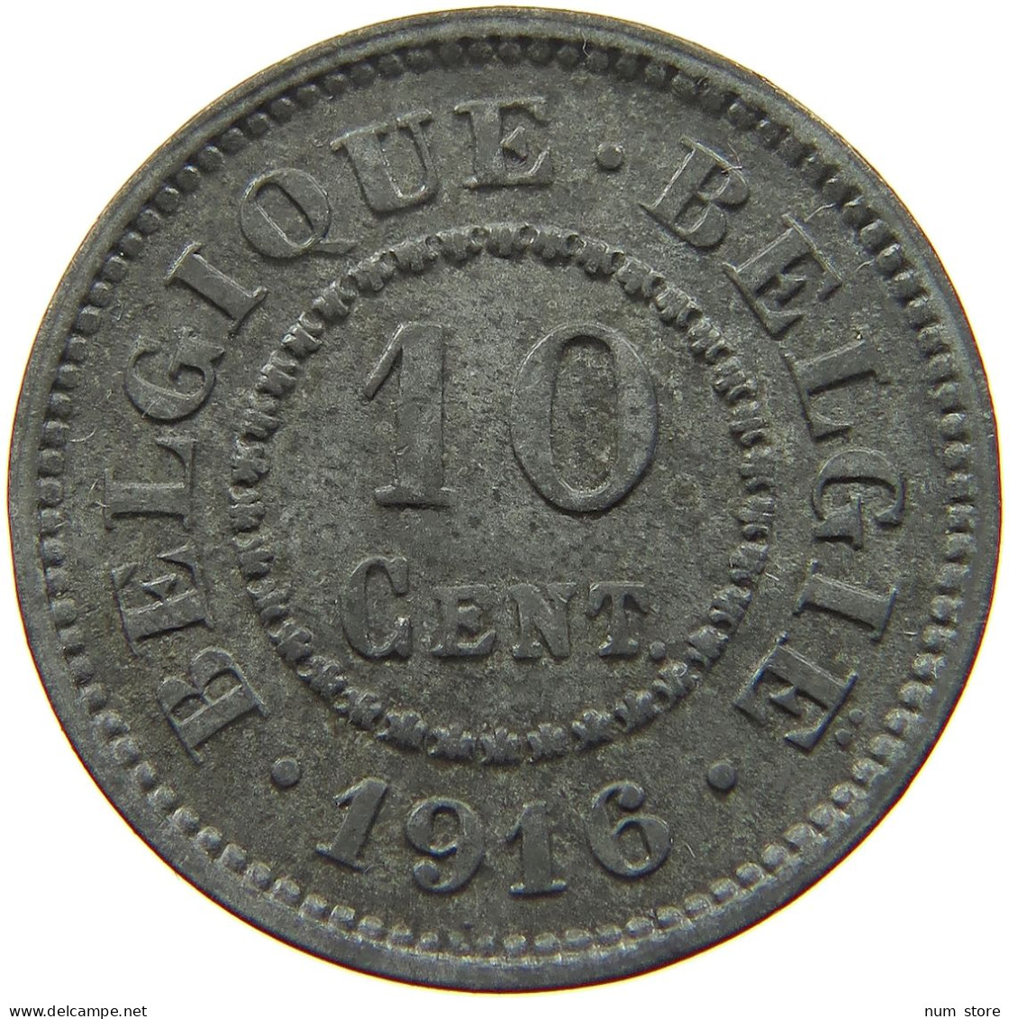 BELGIUM 10 CENTIMES 1916 #a006 0281 - 10 Centimes