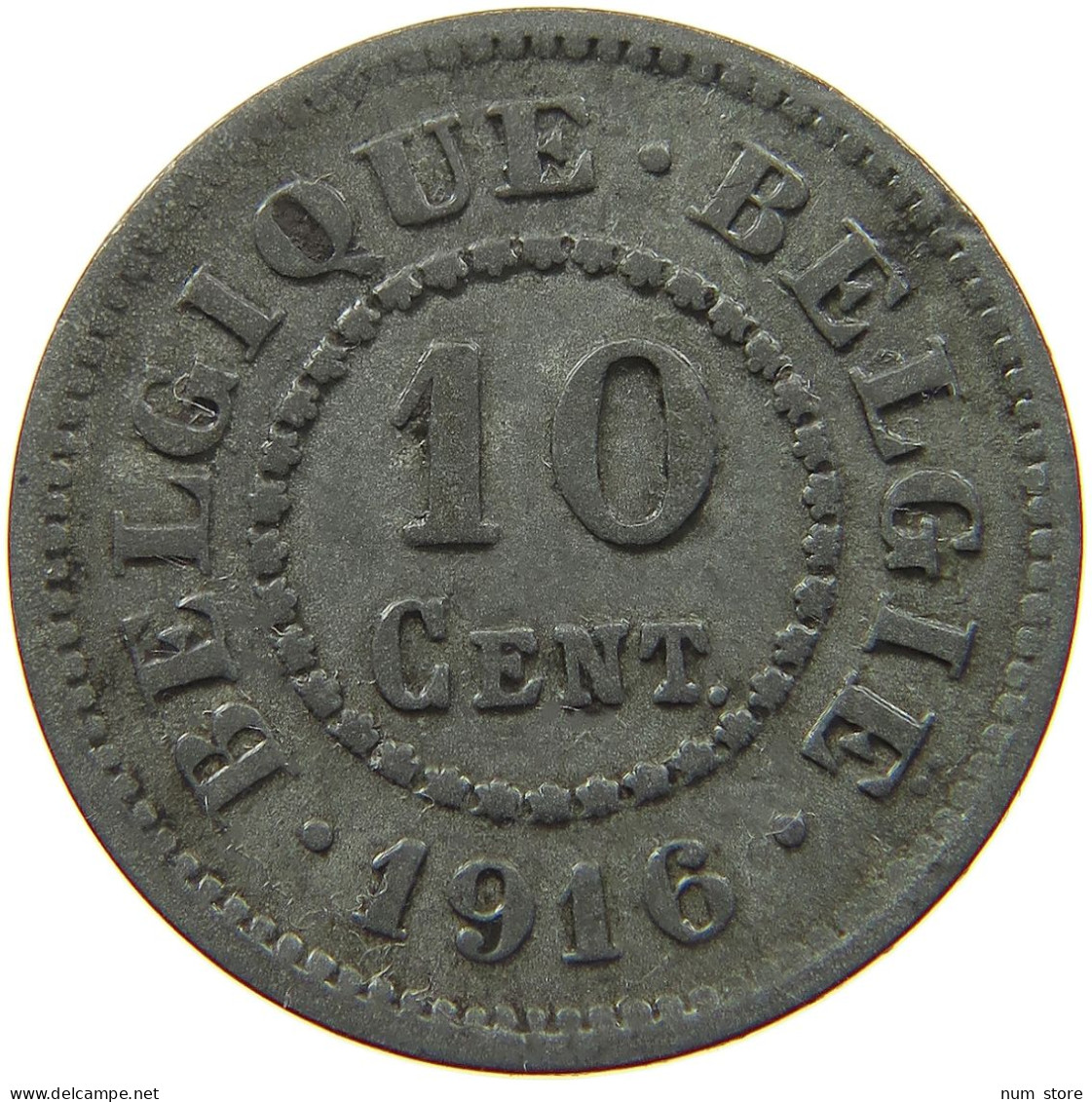 BELGIUM 10 CENTIMES 1916 #a006 0273 - 10 Cents