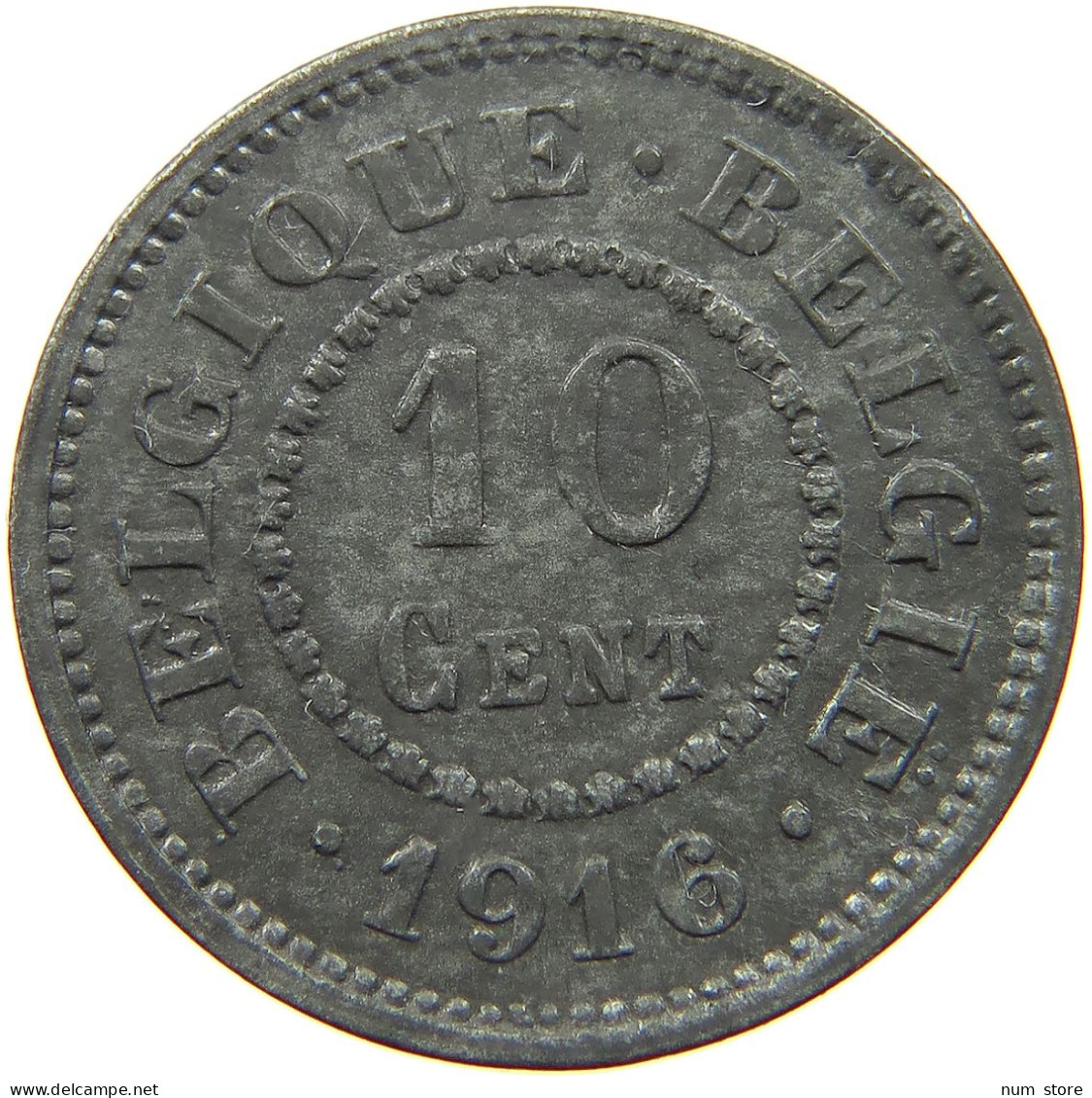 BELGIUM 10 CENTIMES 1916 #a006 0279 - 10 Centimes