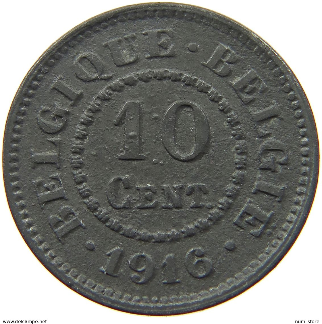 BELGIUM 10 CENTIMES 1916 #a006 0269 - 10 Centimes