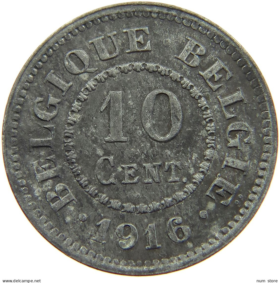 BELGIUM 10 CENTIMES 1916 #a005 0869 - 10 Centimes