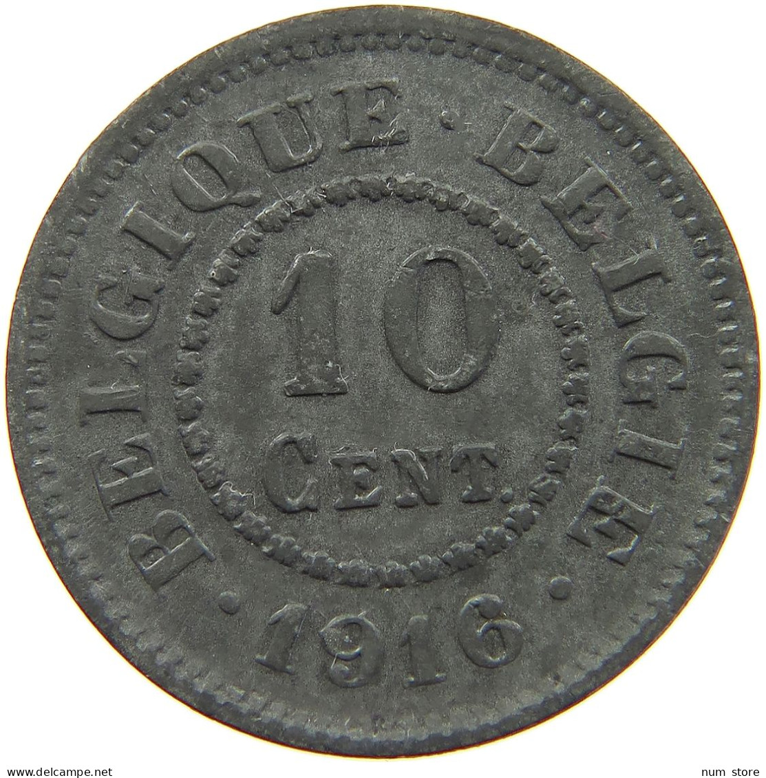 BELGIUM 10 CENTIMES 1916 #a005 0861 - 10 Centimes