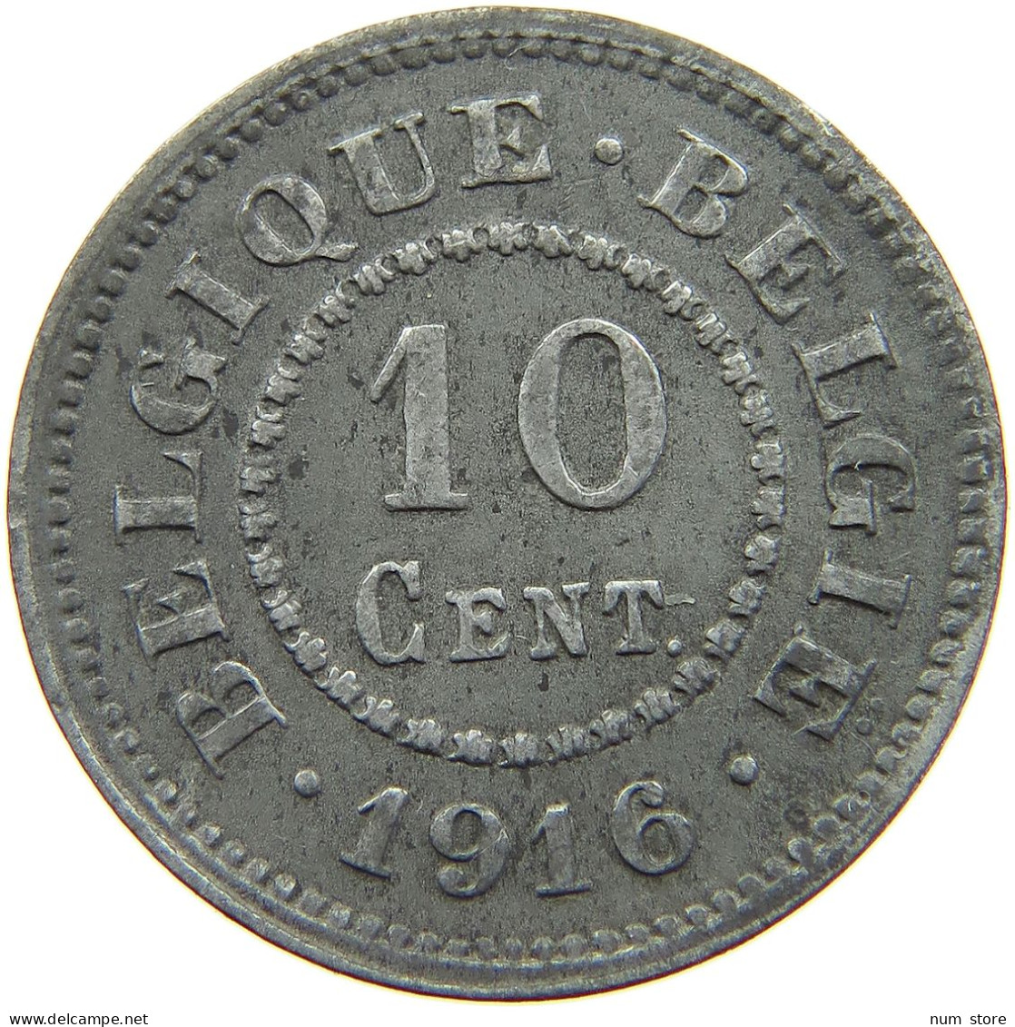 BELGIUM 10 CENTIMES 1916 #a005 0865 - 10 Centimes