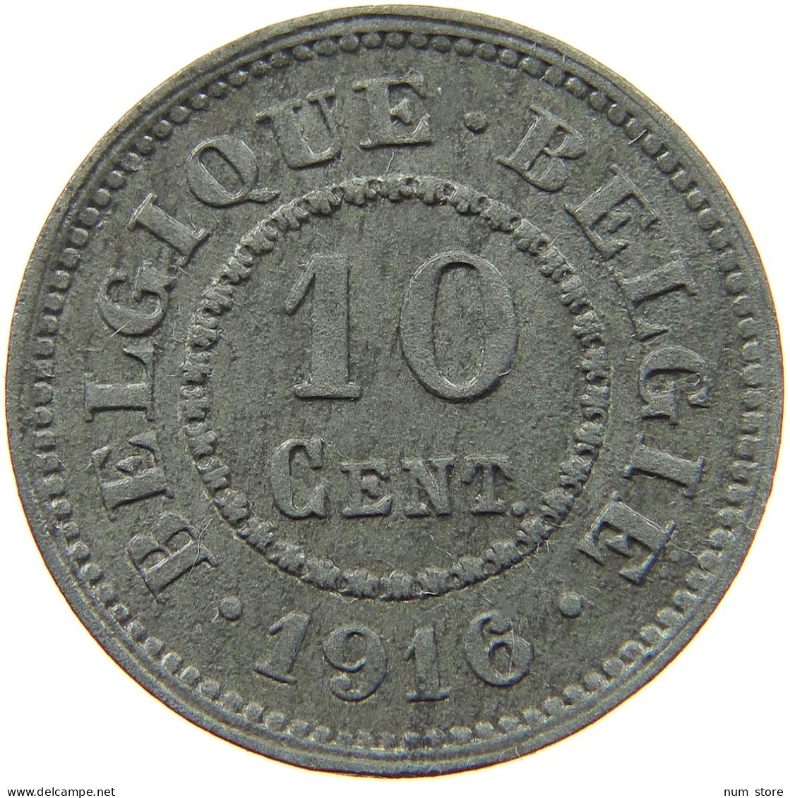 BELGIUM 10 CENTIMES 1916 #a005 0853 - 10 Cents