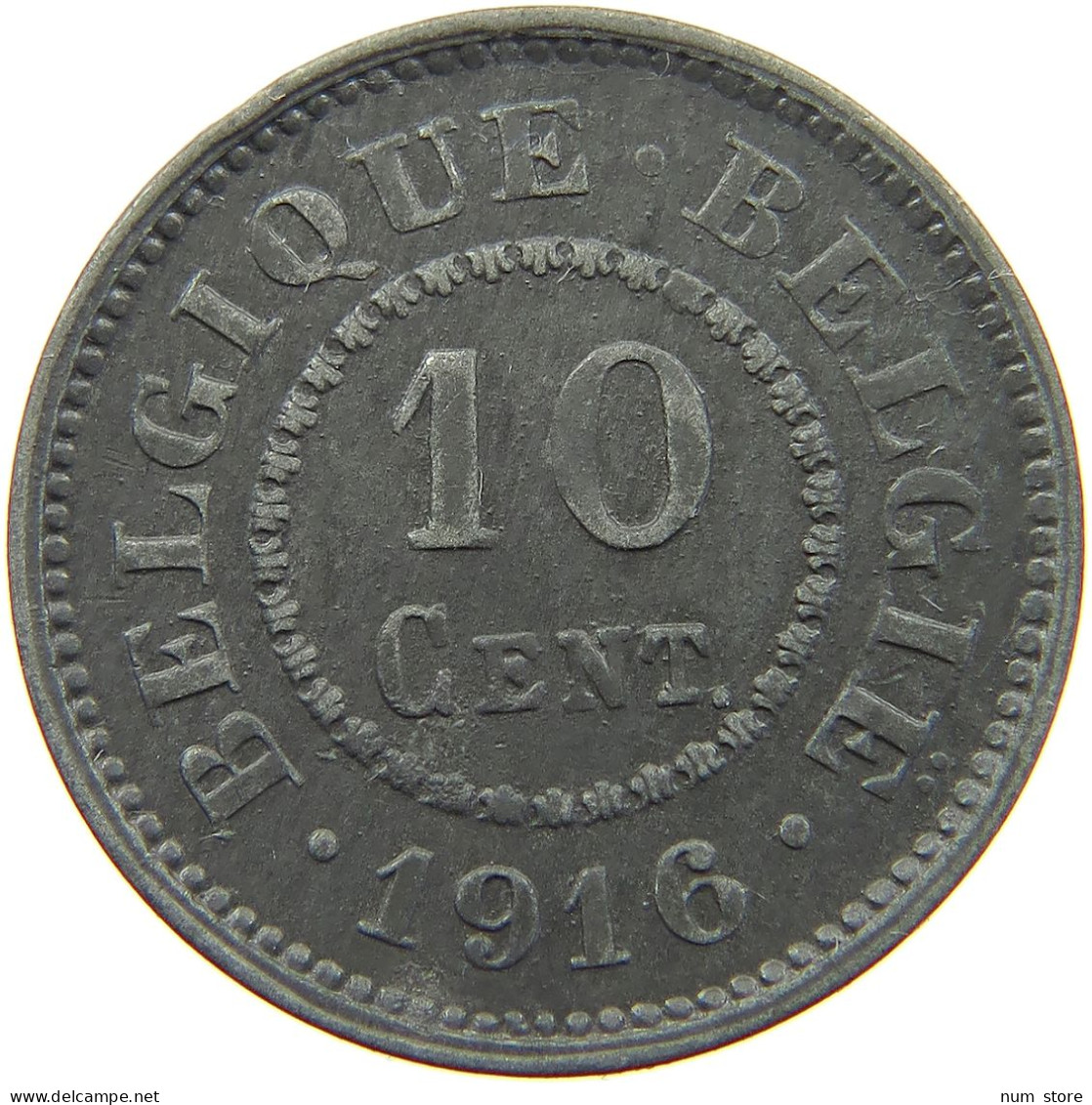 BELGIUM 10 CENTIMES 1916 #a005 0855 - 10 Centimes