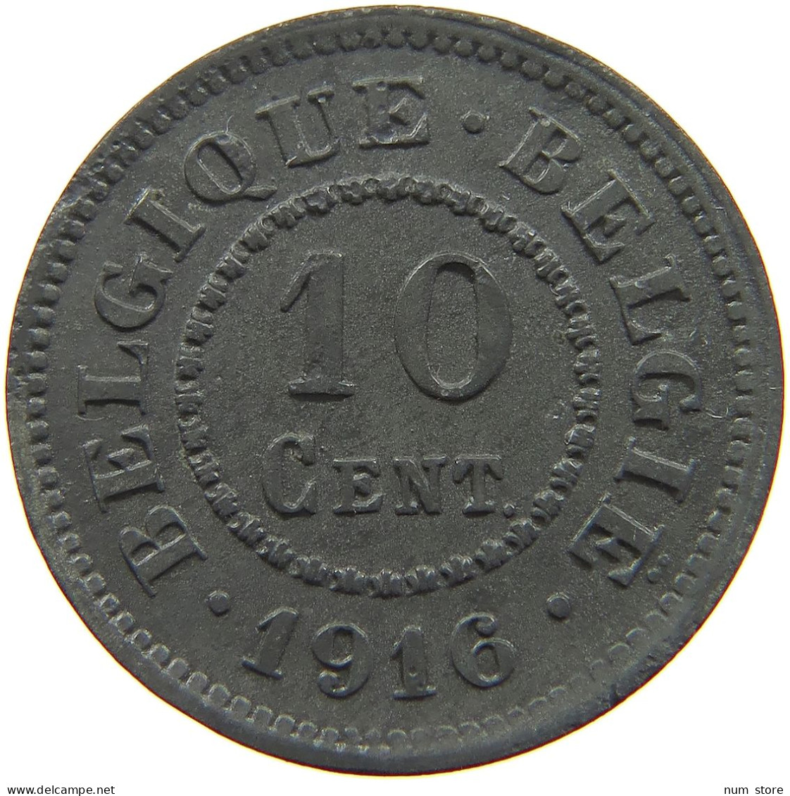 BELGIUM 10 CENTIMES 1916 #a005 0843 - 10 Centimes