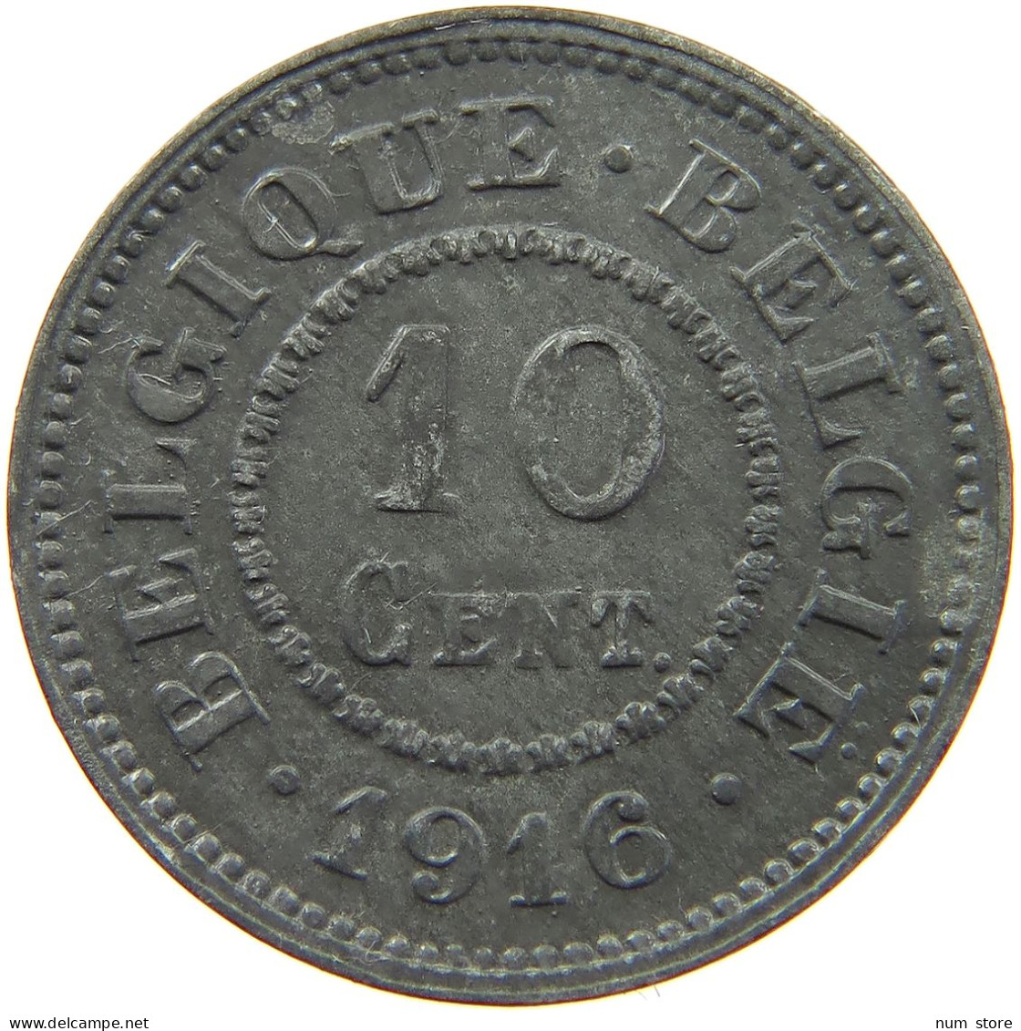BELGIUM 10 CENTIMES 1916 #a005 0841 - 10 Cents
