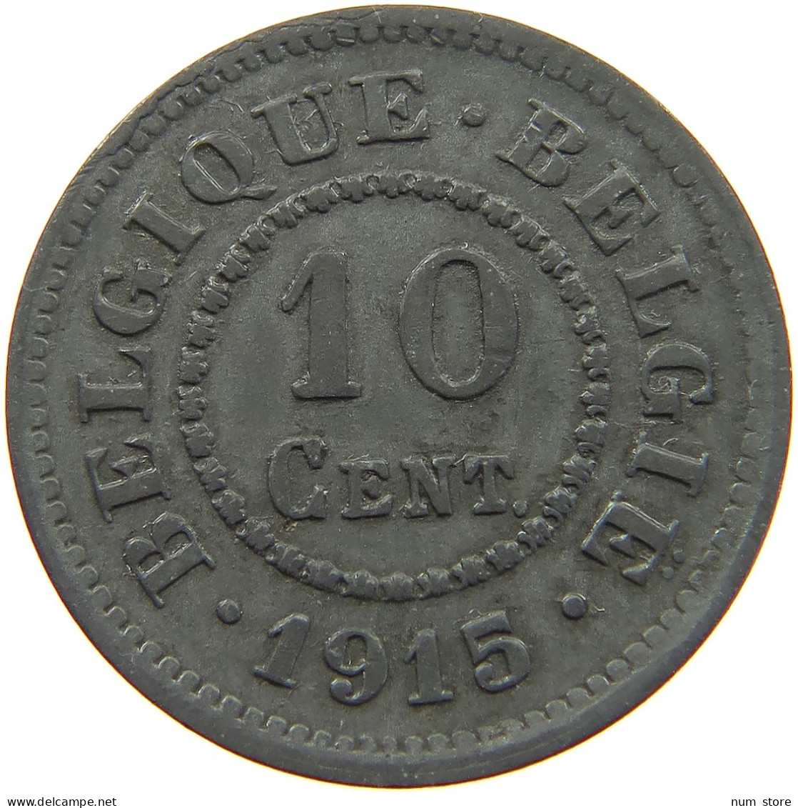 BELGIUM 10 CENTIMES 1915 #a005 0847 - 10 Centimes