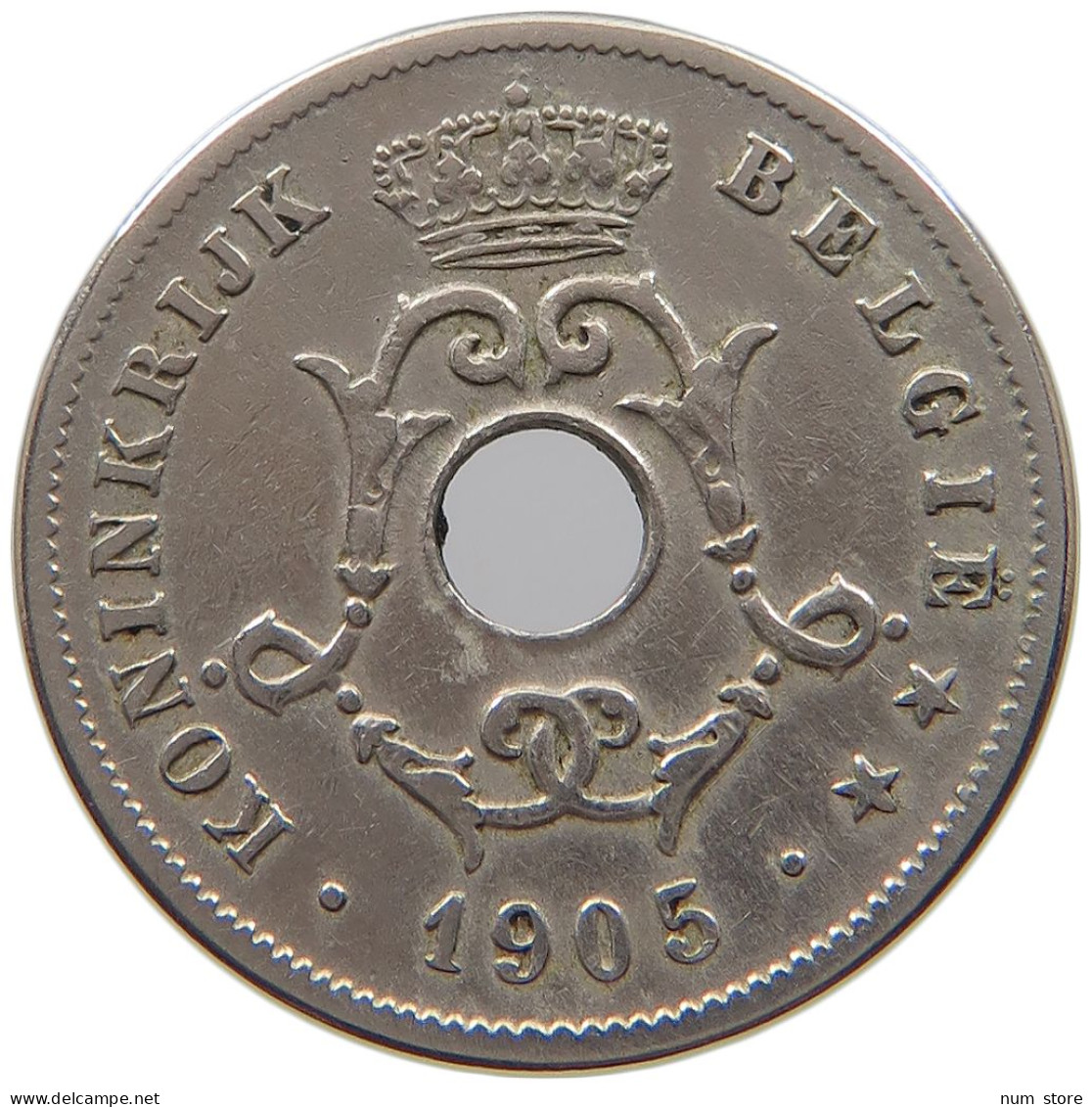 BELGIUM 10 CENTIMES 1905 #a062 0027 - 10 Cents