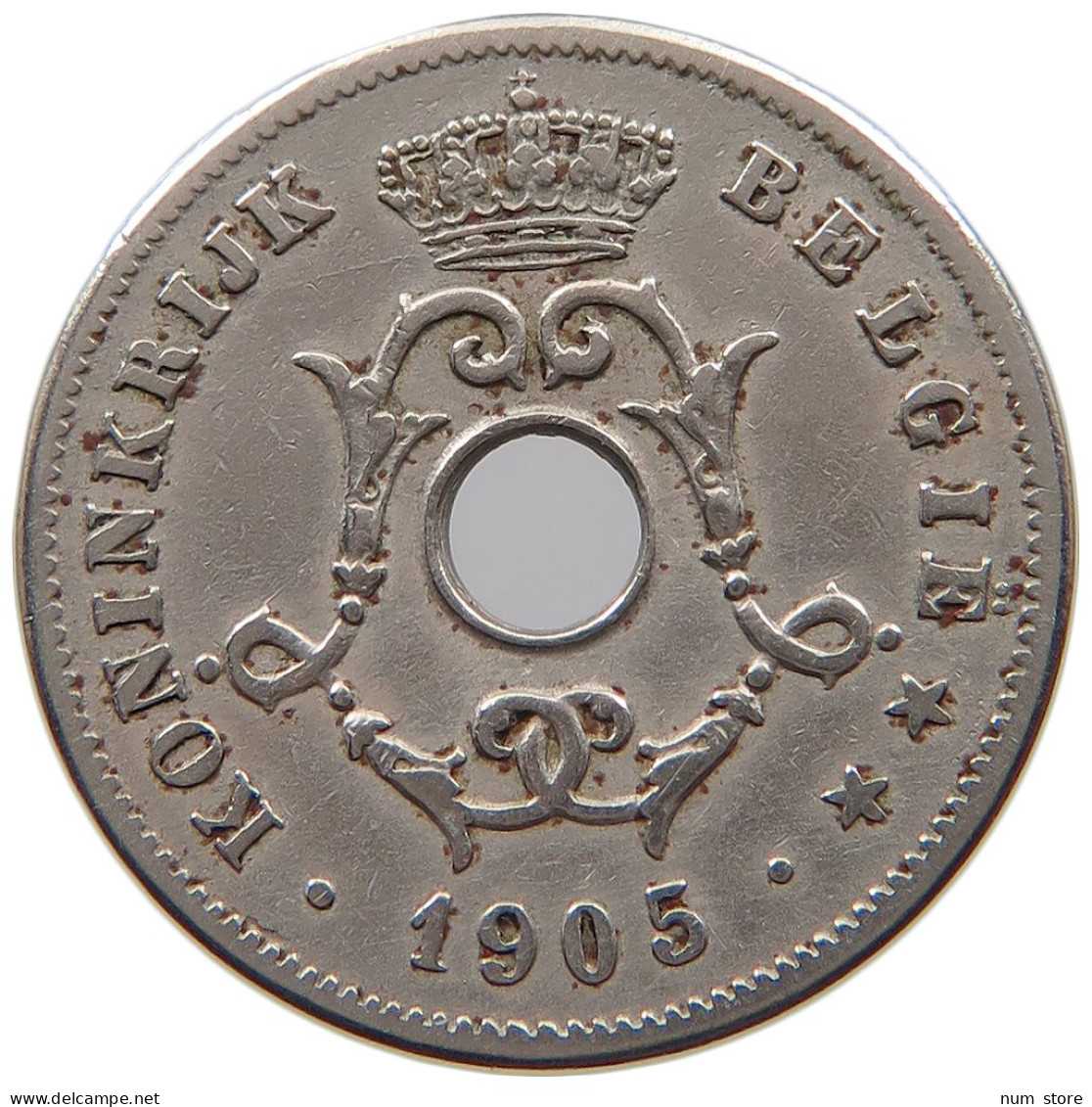 BELGIUM 10 CENTIMES 1905 #a045 1091 - 10 Cent