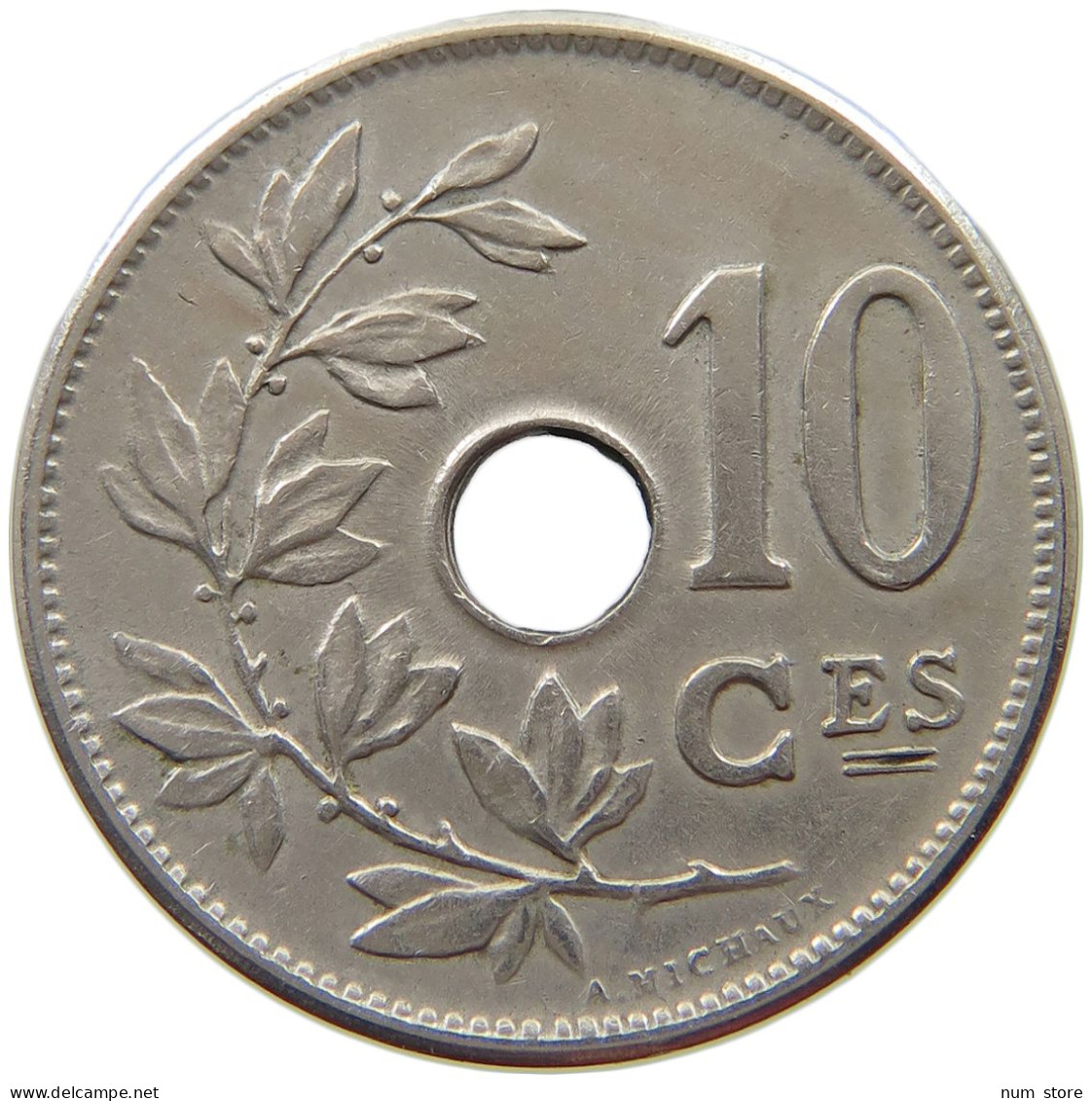 BELGIUM 10 CENTIMES 1905 #a016 0715 - 10 Cents