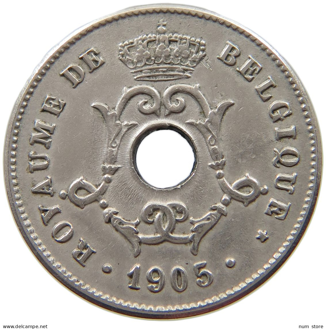 BELGIUM 10 CENTIMES 1905 #a016 0715 - 10 Centimes