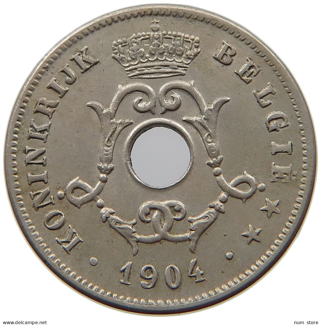 BELGIUM 10 CENTIMES 1904 #s067 0635 - 10 Cent