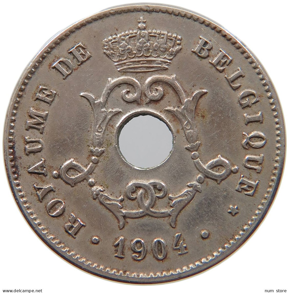 BELGIUM 10 CENTIMES 1904 #s033 0231 - 10 Cents