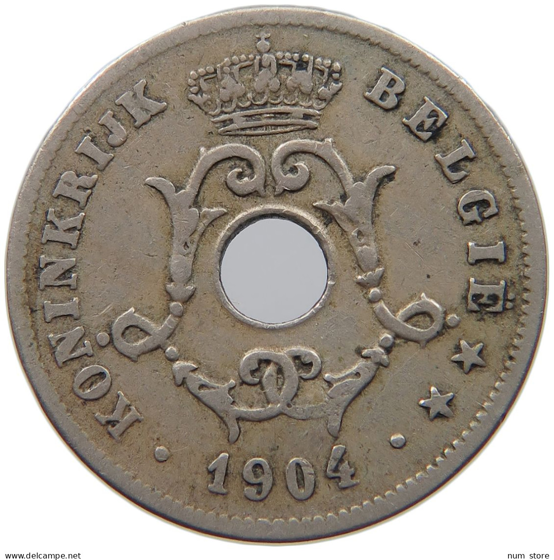 BELGIUM 10 CENTIMES 1904 #c014 0143 - 10 Centimes