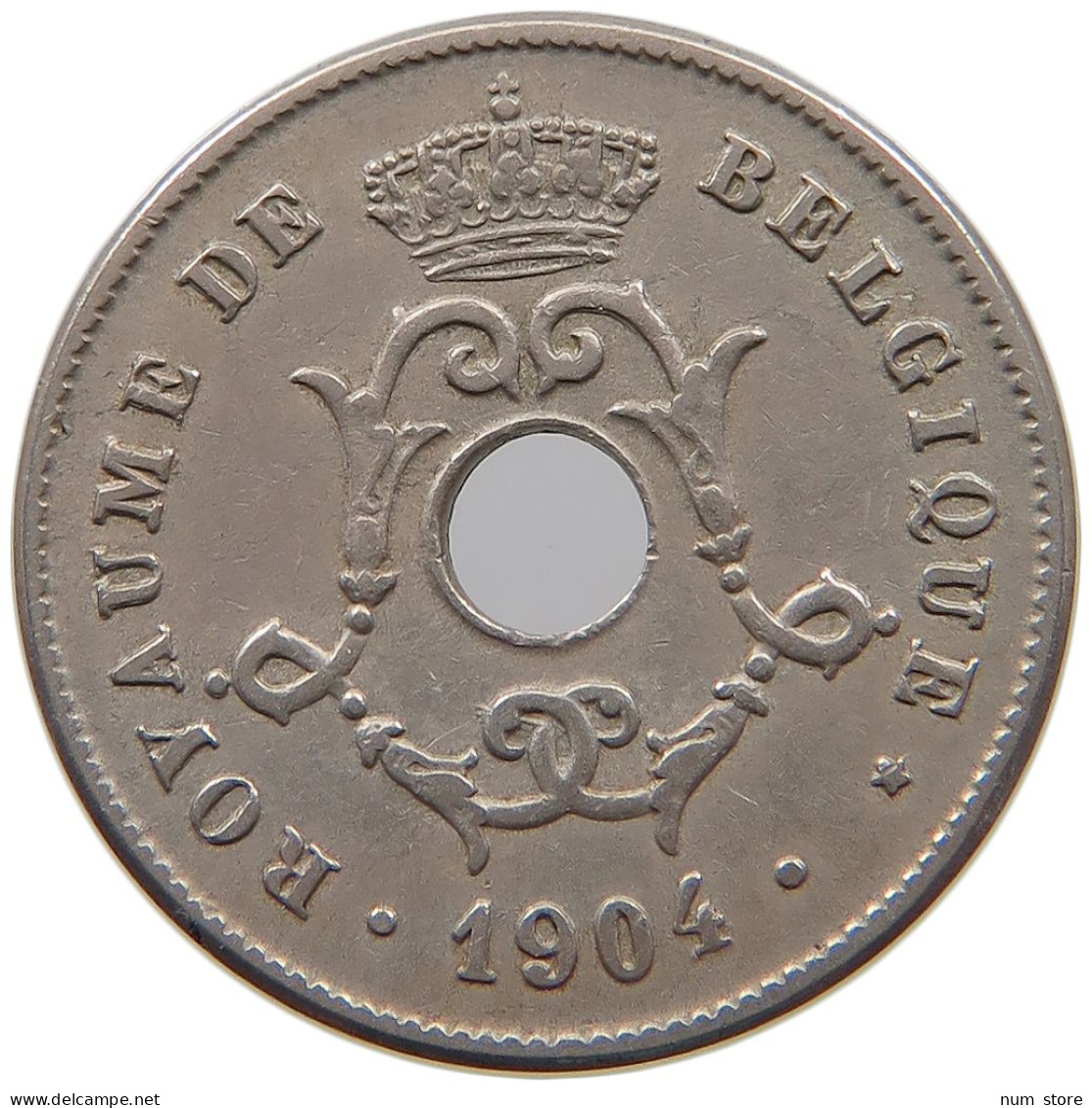 BELGIUM 10 CENTIMES 1904 #a072 0491 - 10 Centimes