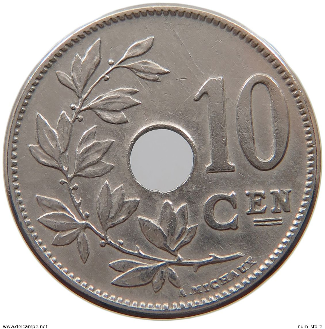 BELGIUM 10 CENTIMES 1904 #a060 0409 - 10 Cent