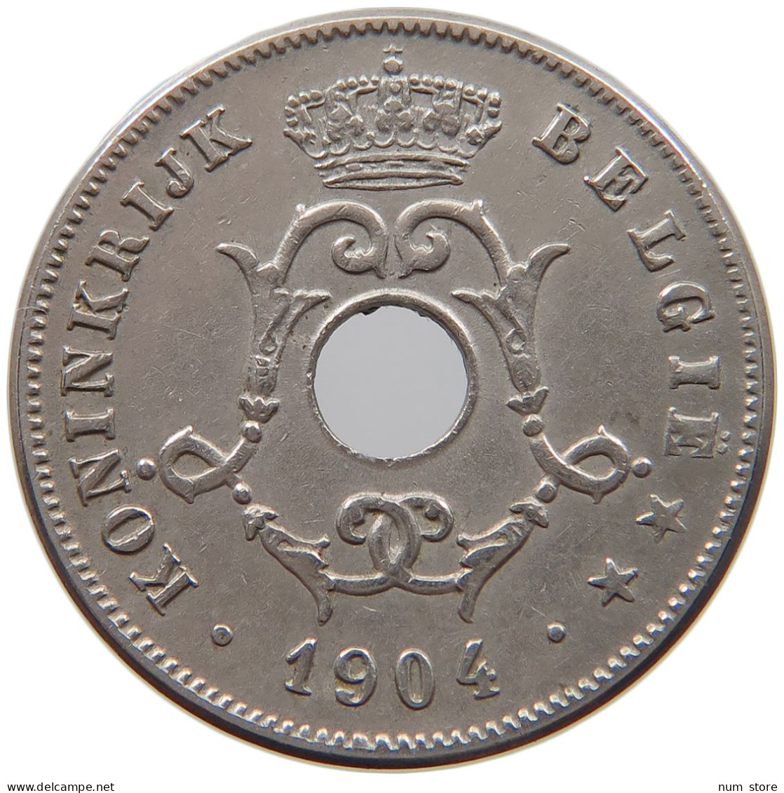 BELGIUM 10 CENTIMES 1904 #a060 0409 - 10 Cents