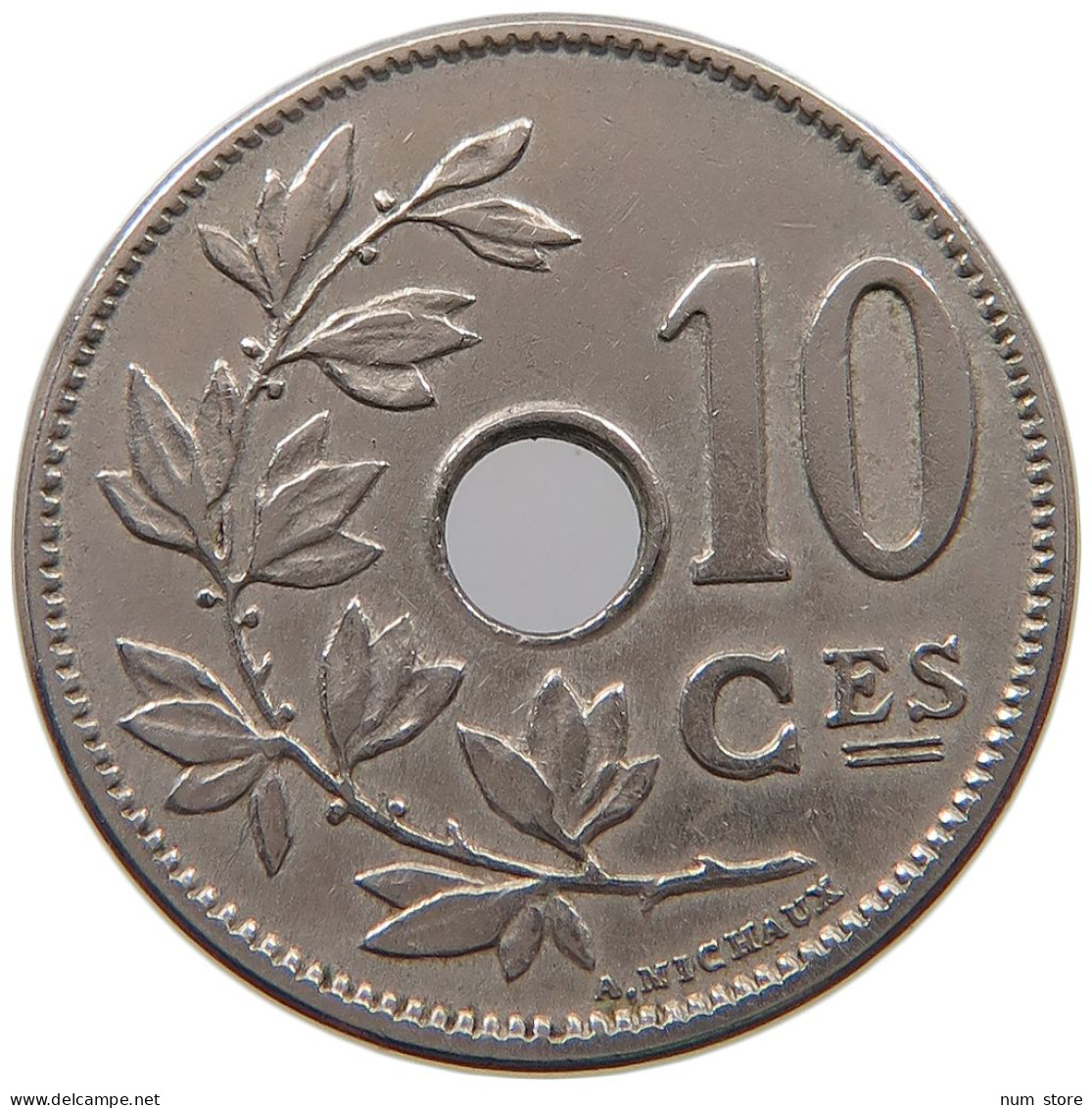 BELGIUM 10 CENTIMES 1904 #a046 0611 - 10 Cent