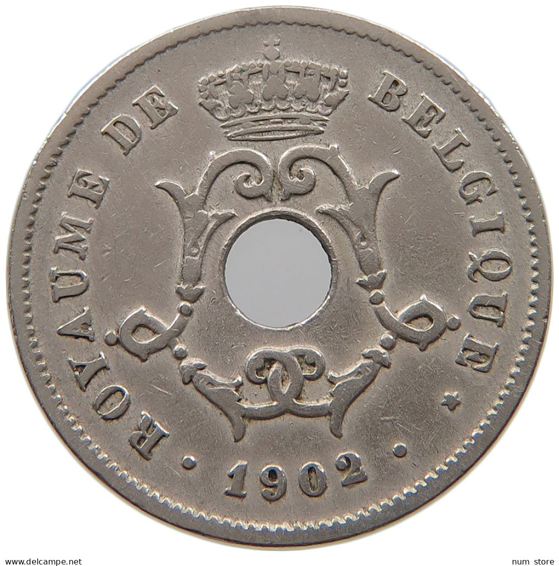 BELGIUM 10 CENTIMES 1902 #a046 0605 - 10 Centimes