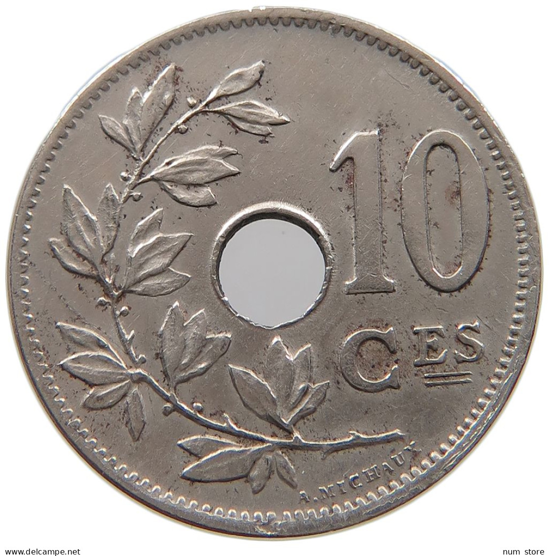BELGIUM 10 CENTIMES 1902 #a046 0603 - 10 Cent
