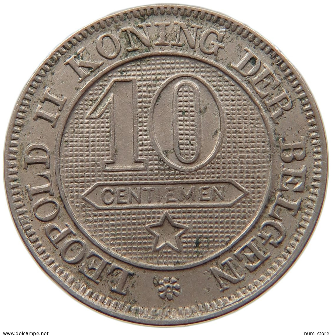 BELGIUM 10 CENTIMES 1894 #s026 0145 - 10 Centimes