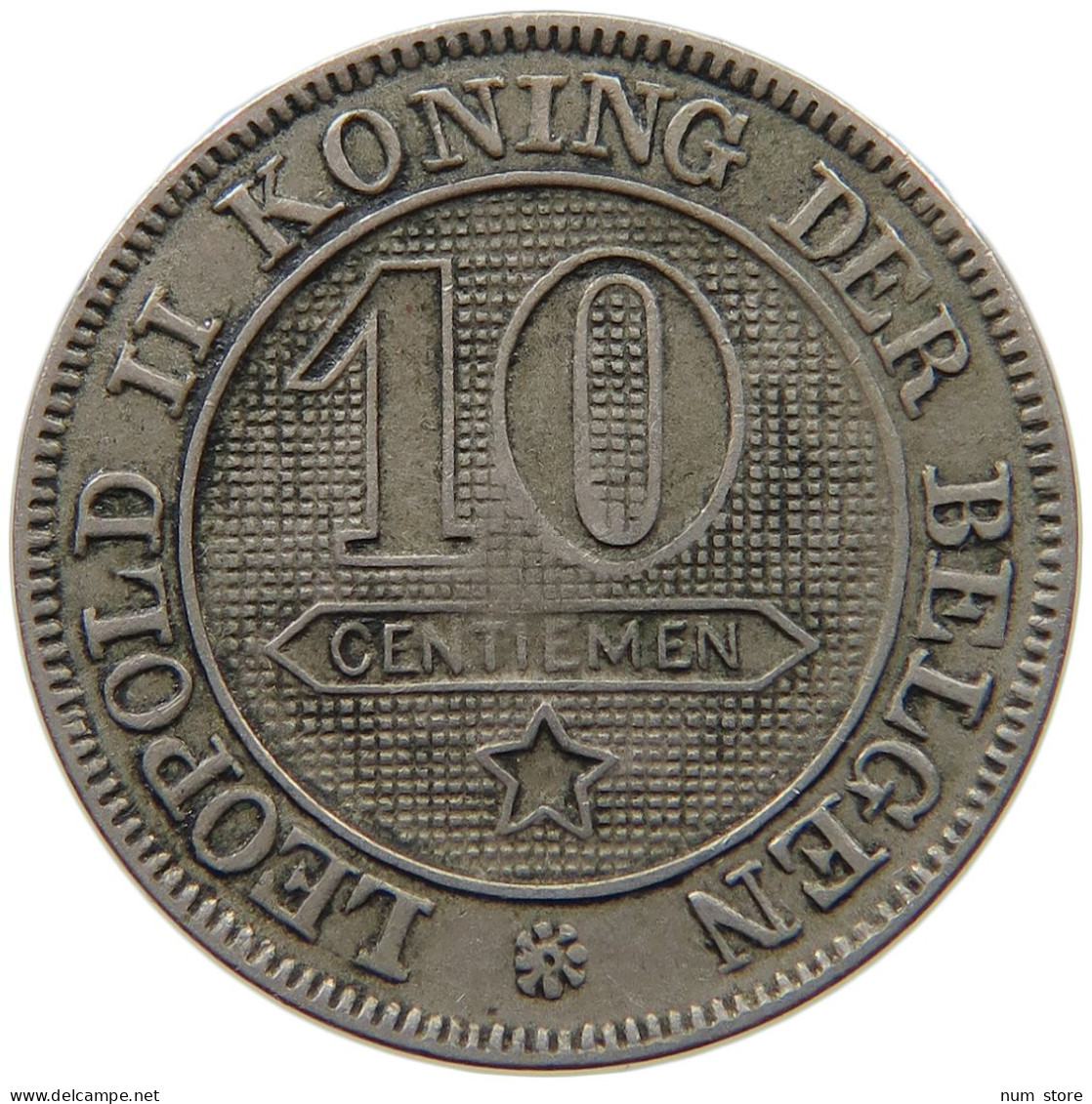 BELGIUM 10 CENTIMES 1894 #c011 0561 - 10 Cent