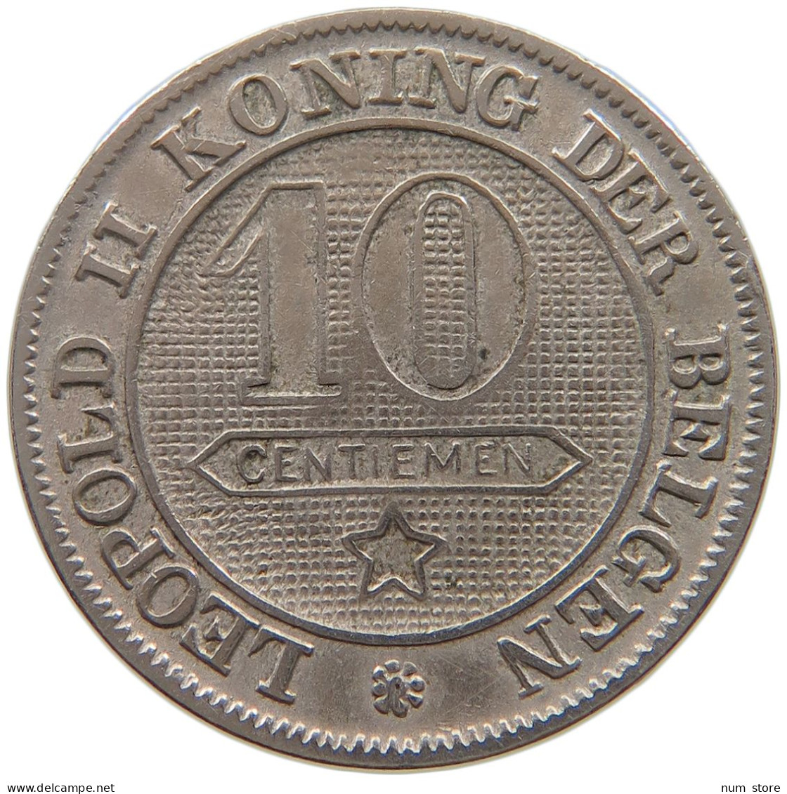 BELGIUM 10 CENTIMES 1894 #a072 0559 - 10 Cents