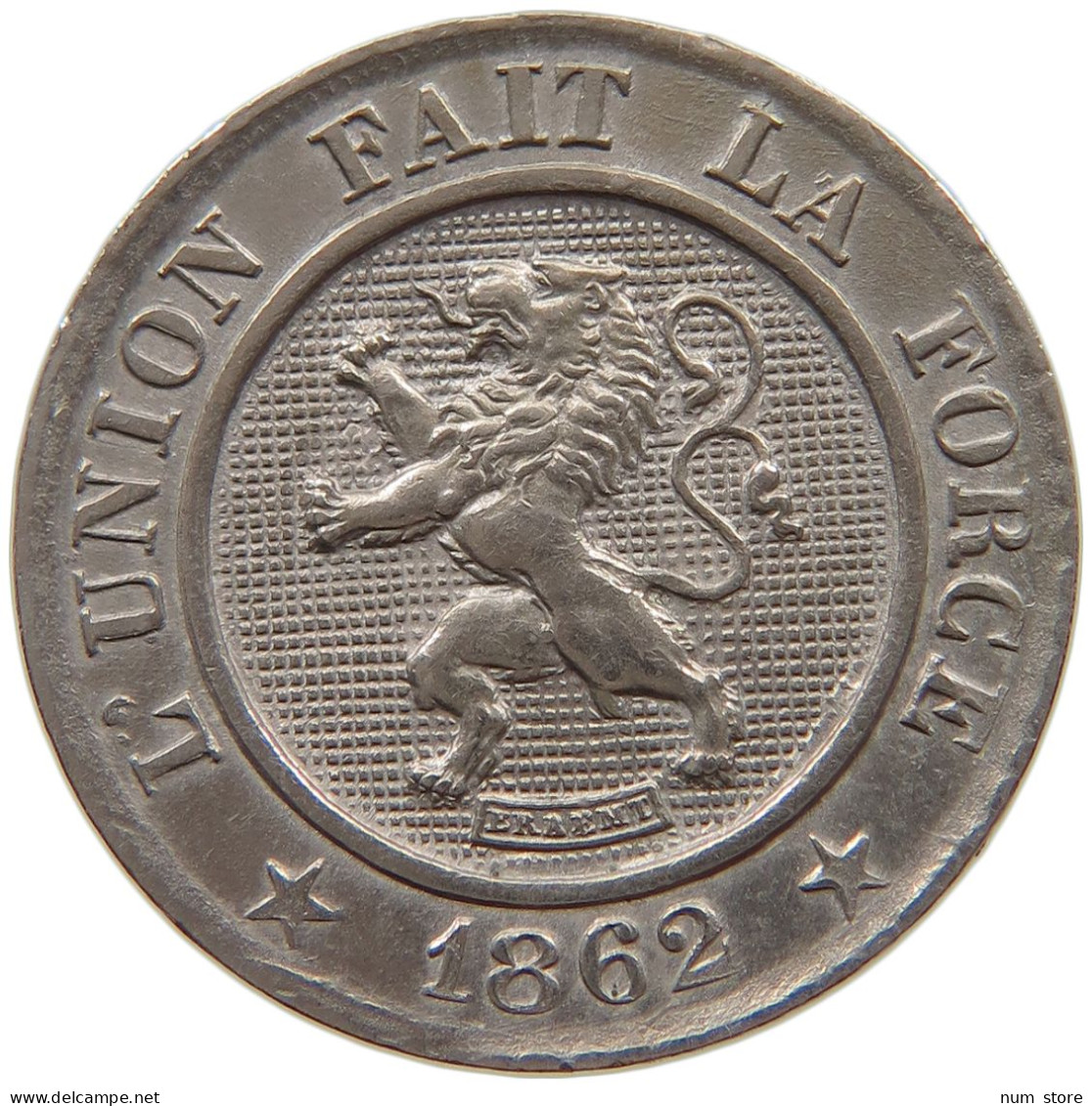 BELGIUM 10 CENTIMES 1862 #c058 0417 - 10 Cents