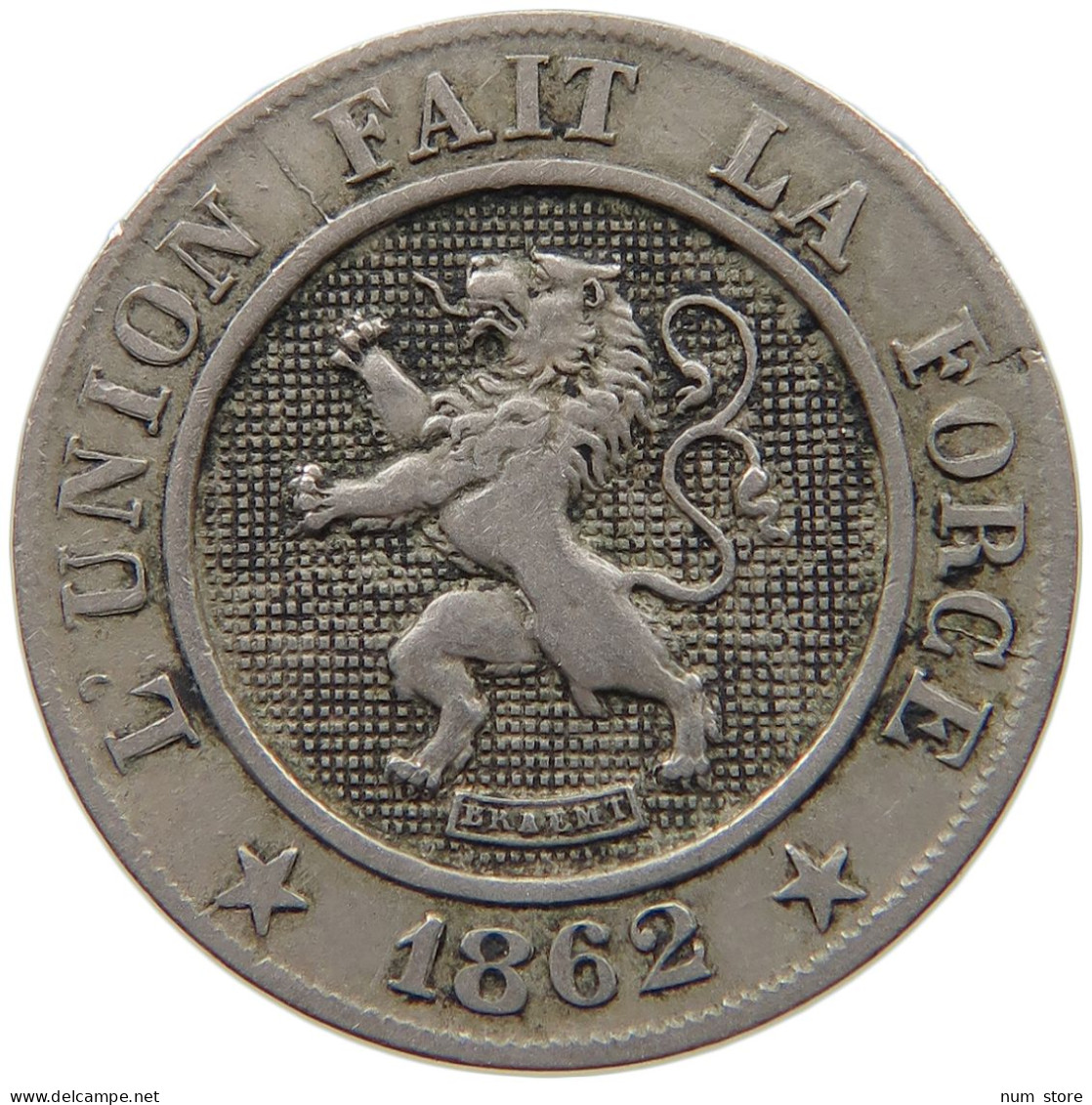 BELGIUM 10 CENTIMES 1862 #c011 0557 - 10 Cents